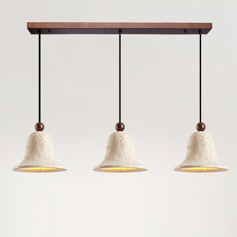 Bell Wabi-Sabi Travertine Pendant Light