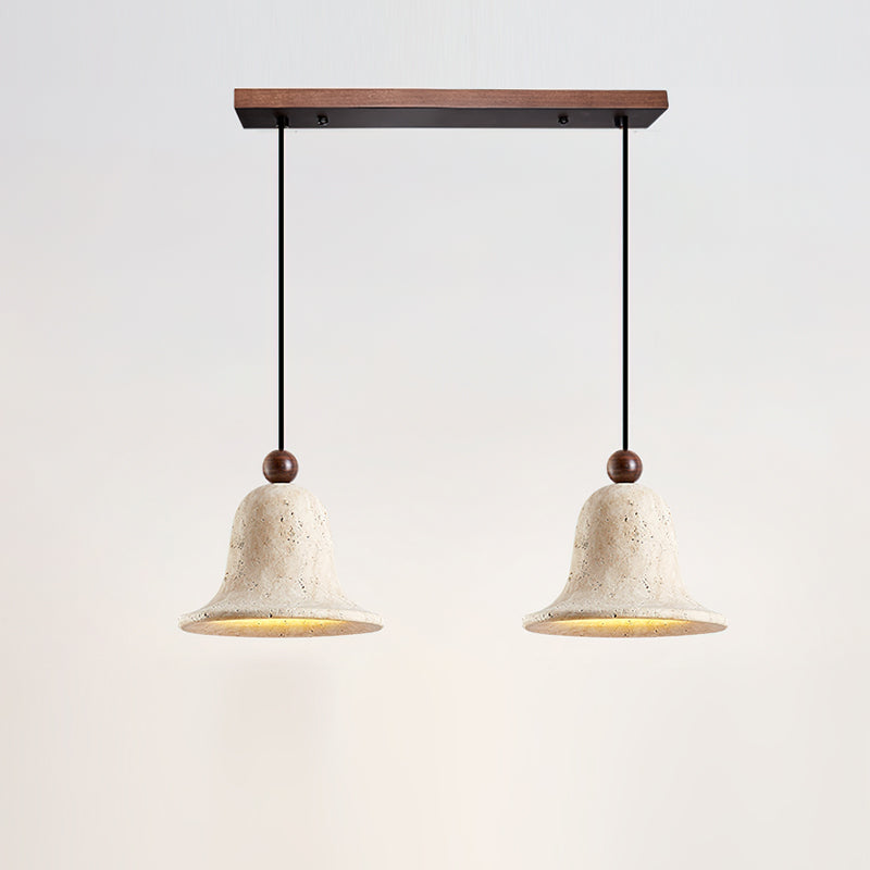 Bell Wabi-Sabi Travertine Pendant Light