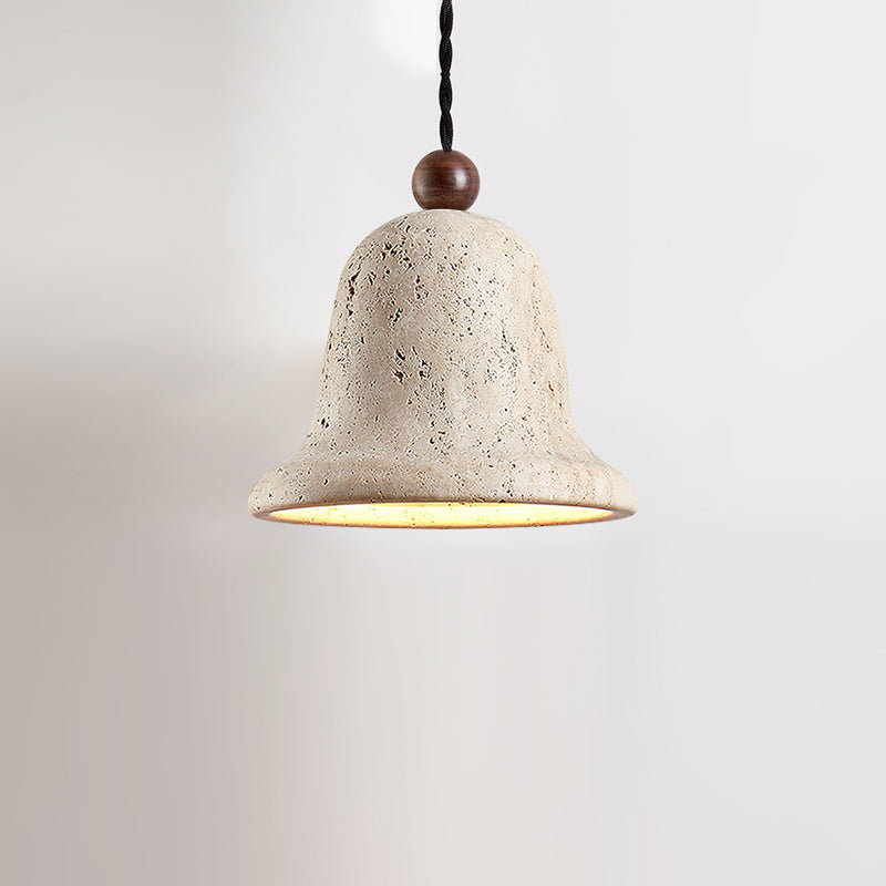 Bell Wabi-Sabi Travertine Pendant Light