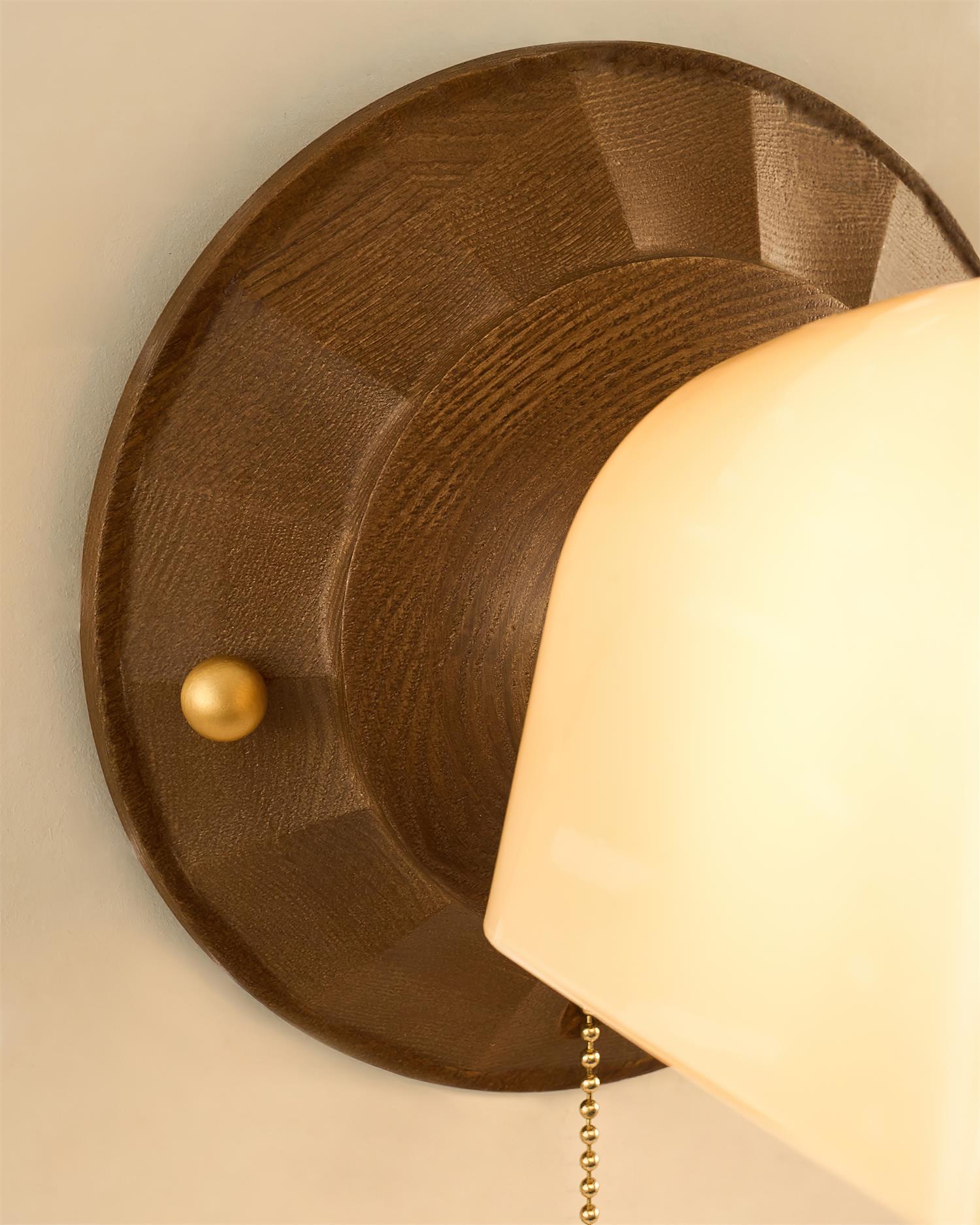 Carillon Bell Shape Wood Wall Lamp