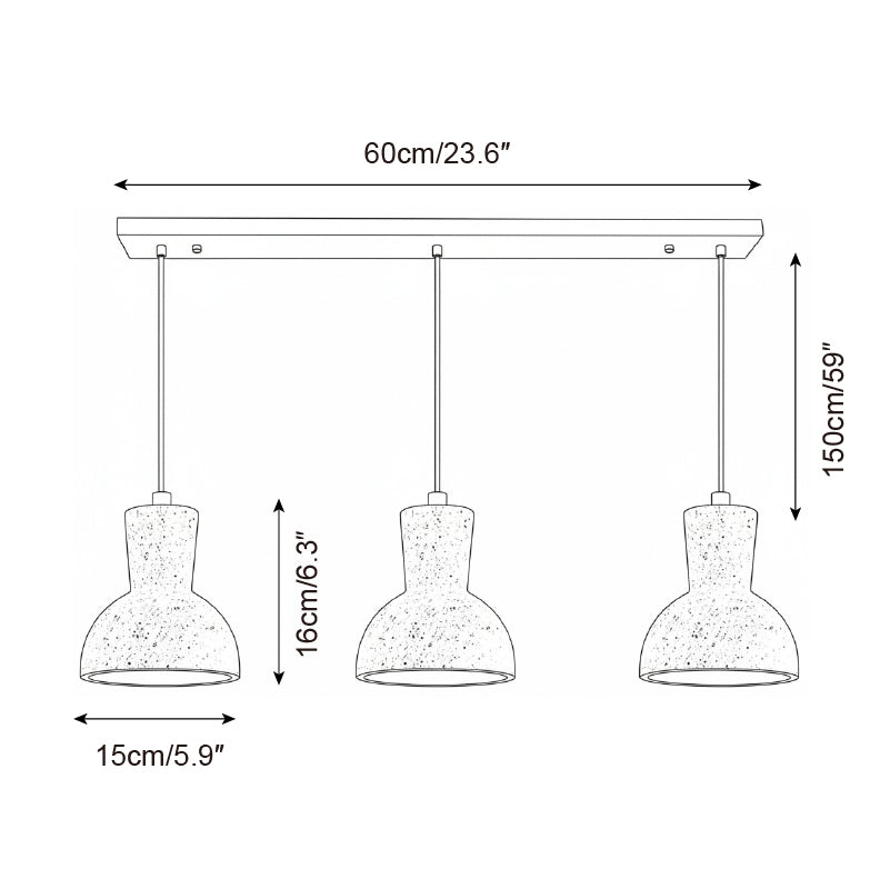 Bellaro Wabi-Sabi Travertine Pendant Light