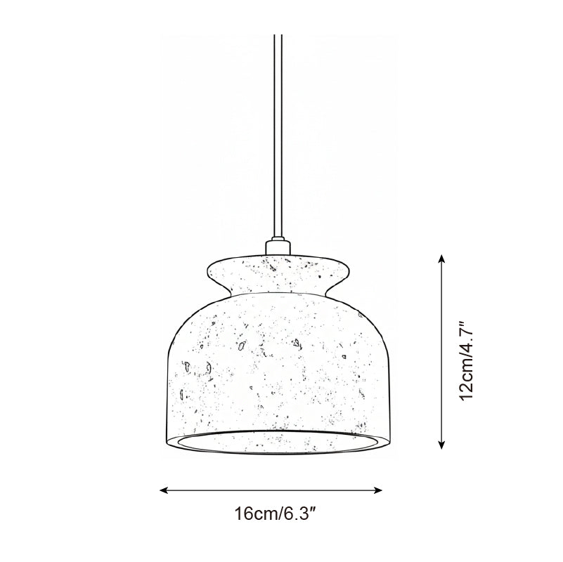 Bellaro Wabi-Sabi Travertine Pendant Light