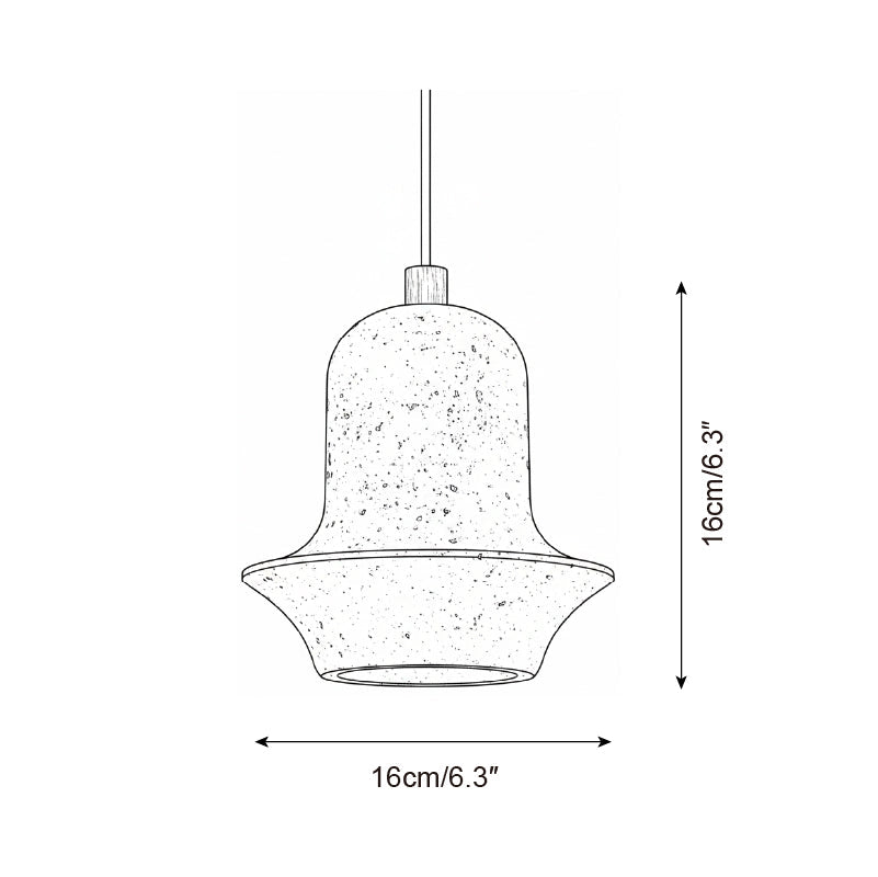 Bellaro Wabi-Sabi Travertine Pendant Light