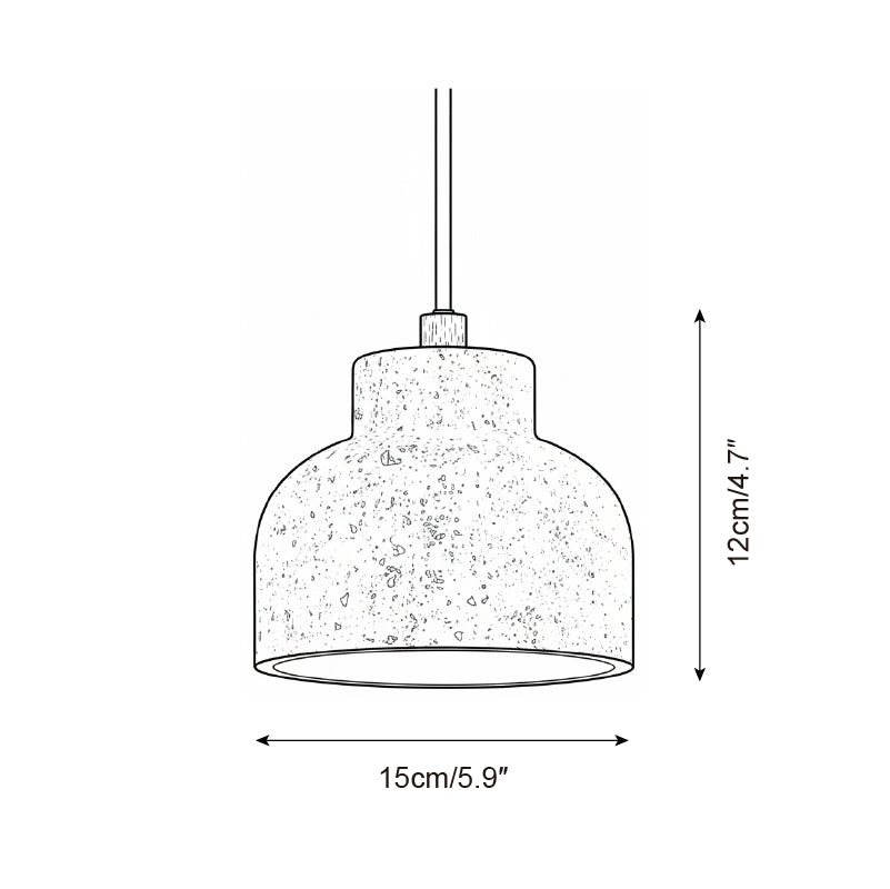 Bellaro Wabi-Sabi Travertine Pendant Light