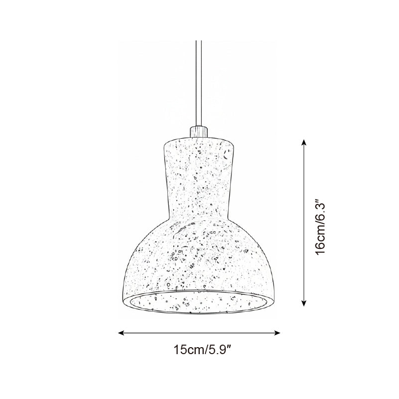 Bellaro Wabi-Sabi Travertine Pendant Light