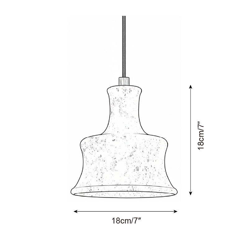 Bellaro Wabi-Sabi Travertine Pendant Light