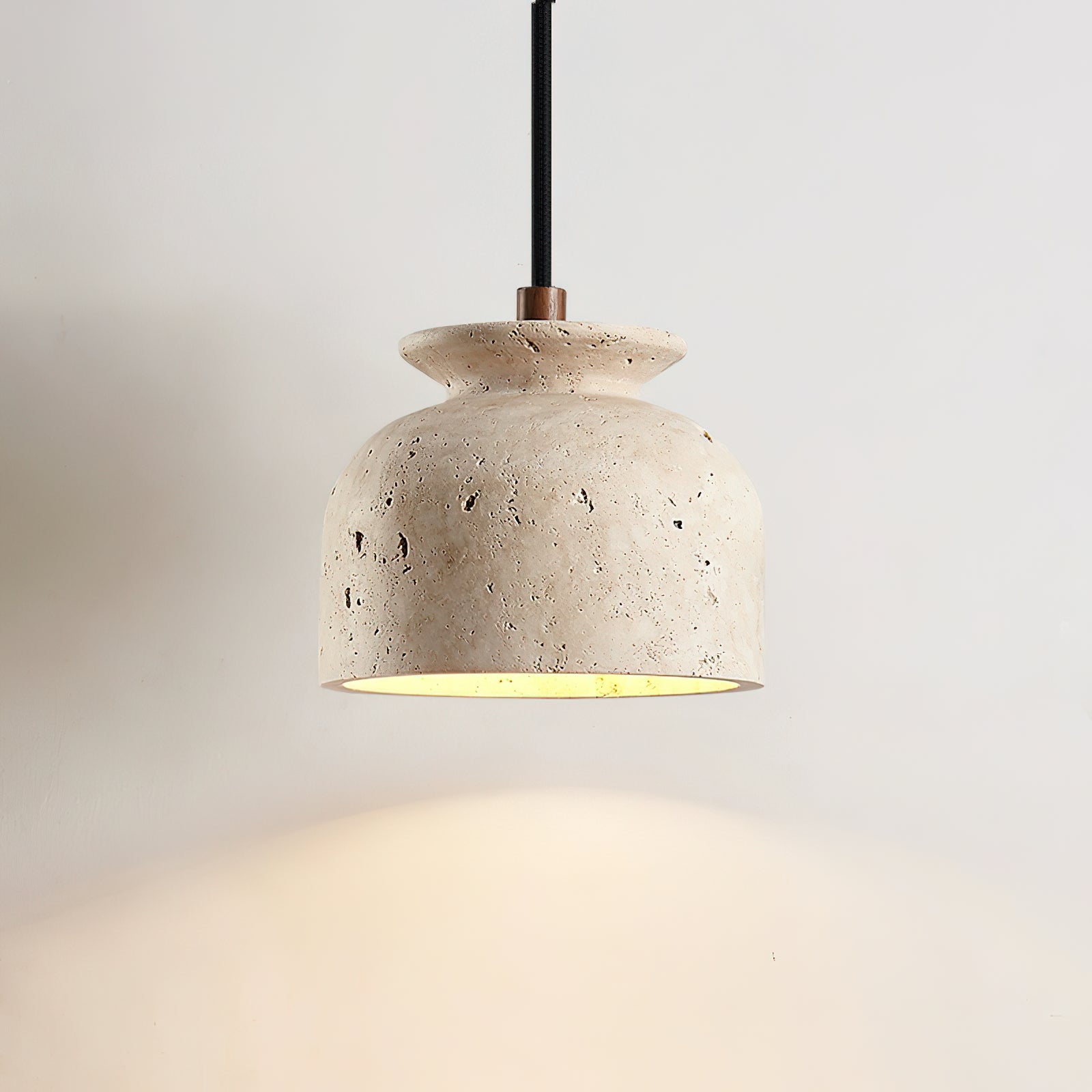 Bellaro Wabi-Sabi Travertine Pendant Light