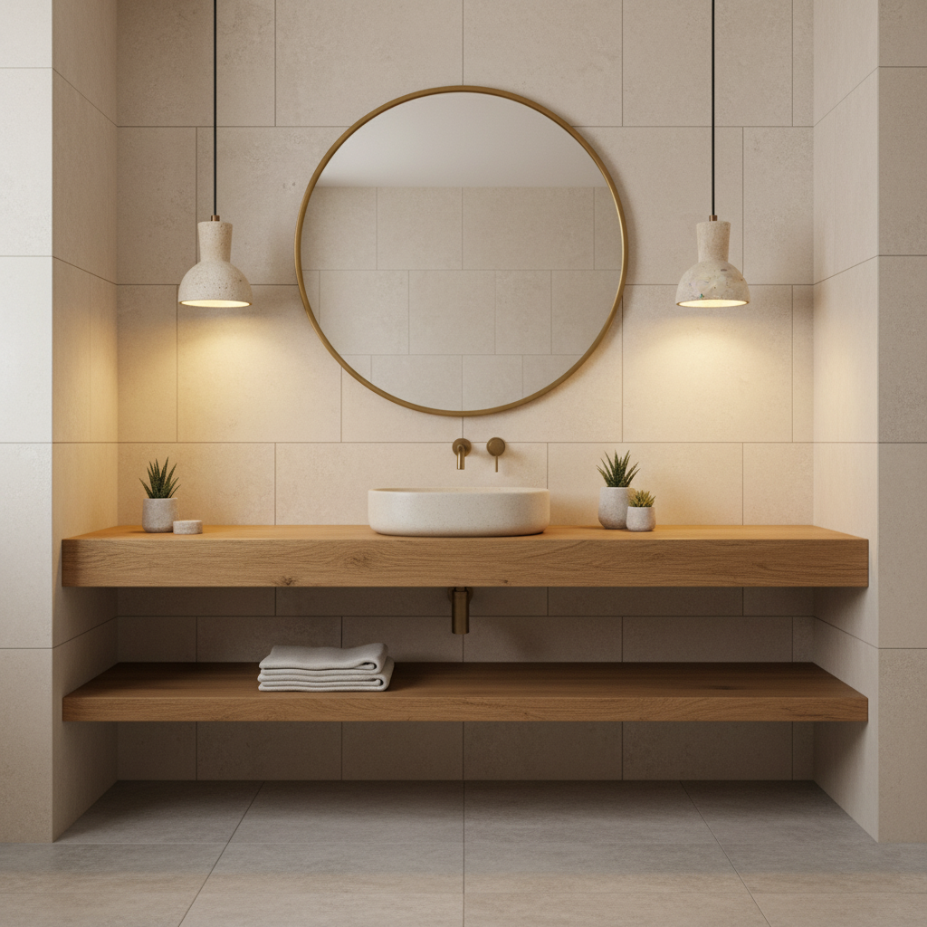 Bellaro Wabi-Sabi Travertine Pendant Light