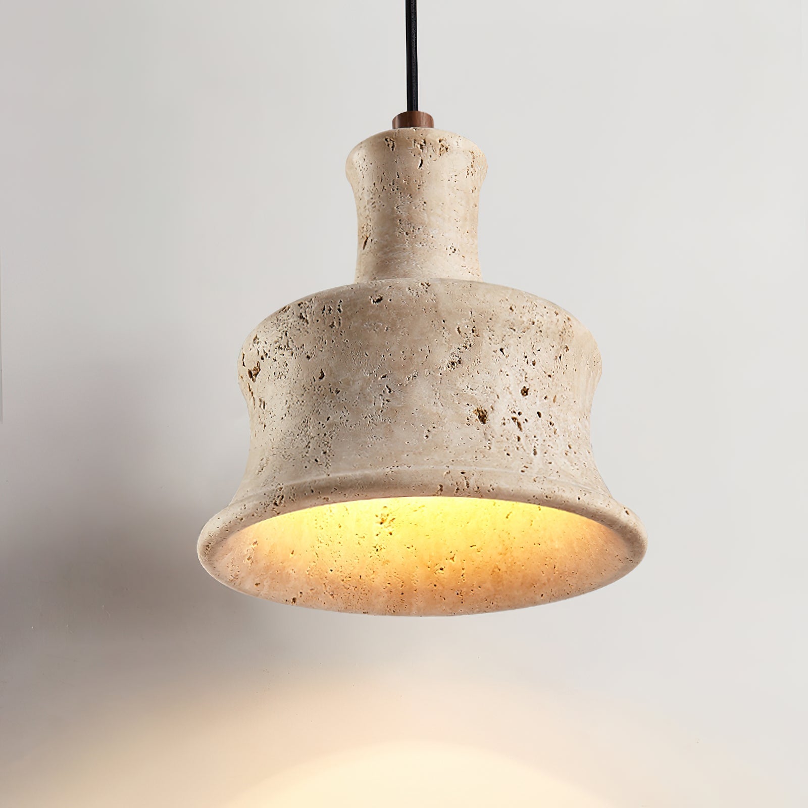 Bellaro Wabi-Sabi Travertine Pendant Light