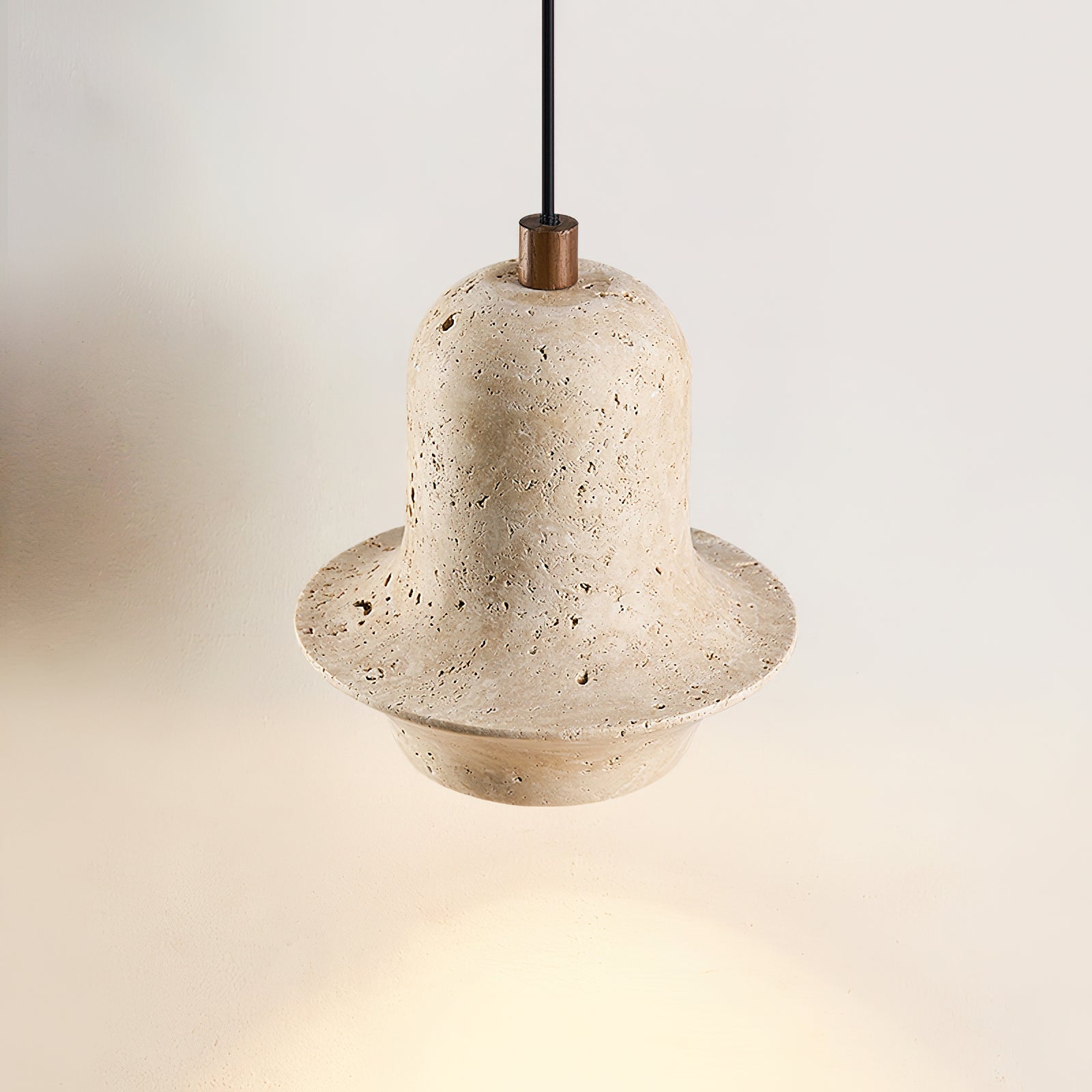 Bellaro Wabi-Sabi Travertine Pendant Light
