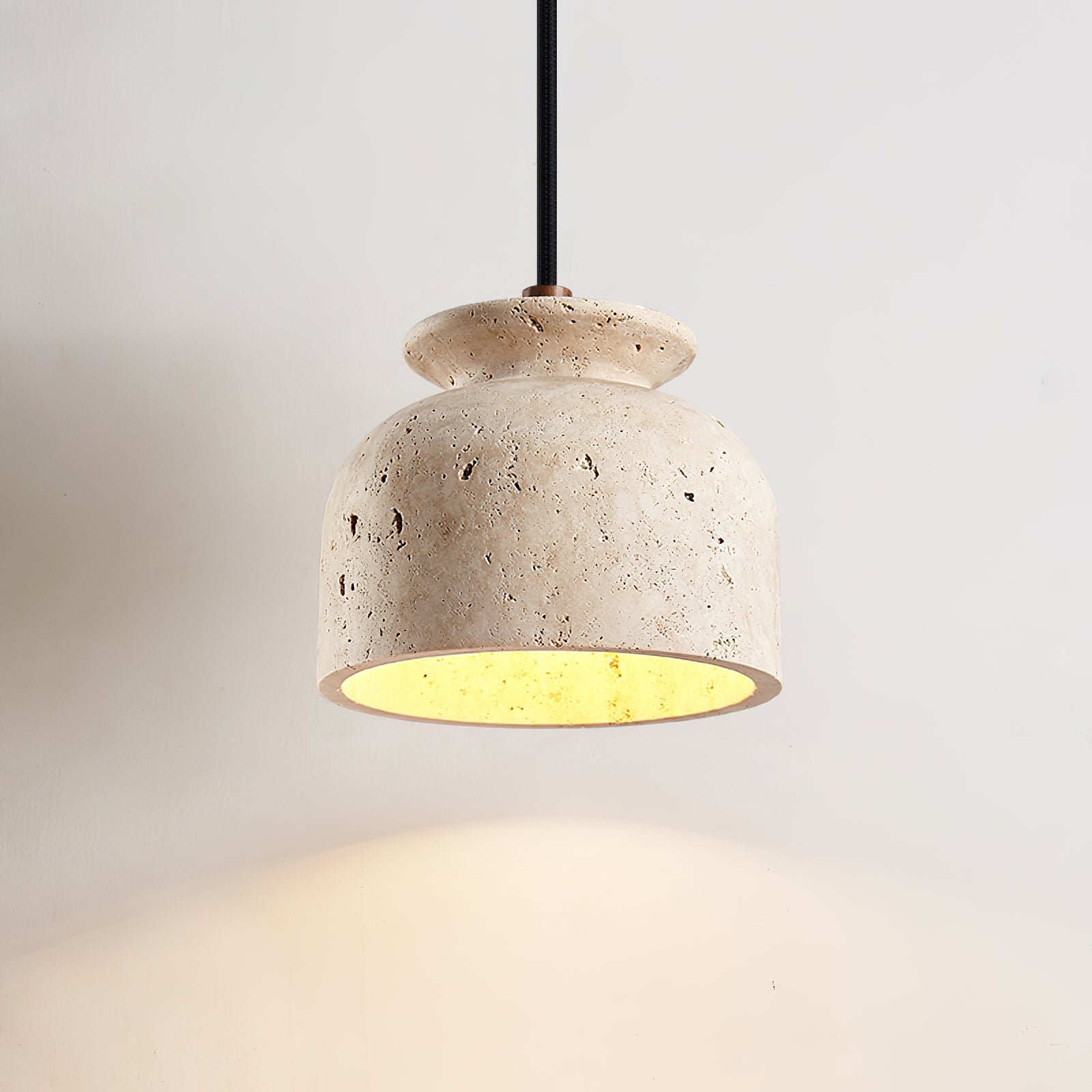 Bellaro Wabi-Sabi Travertine Pendant Light