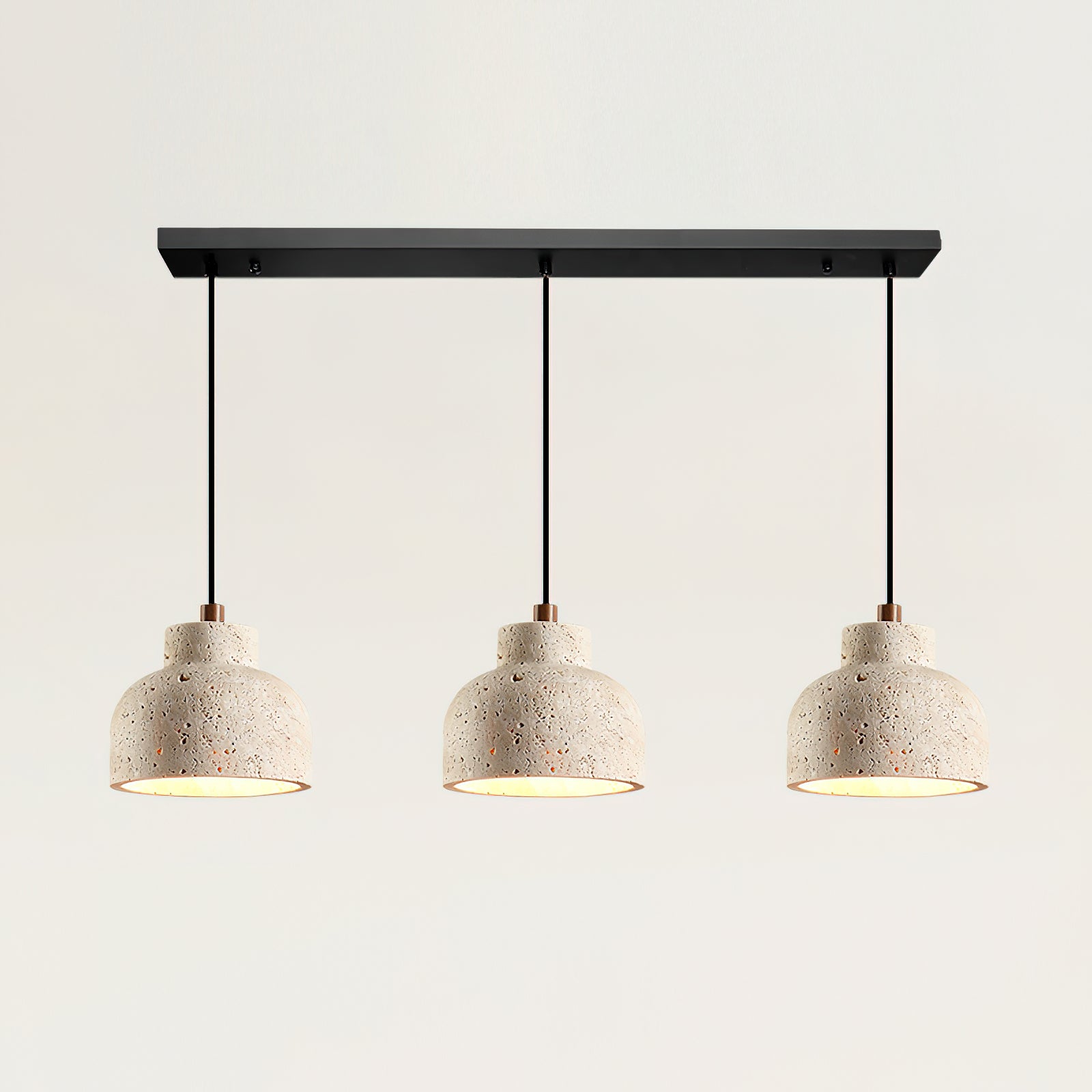 Bellaro Wabi-Sabi Travertine Pendant Light