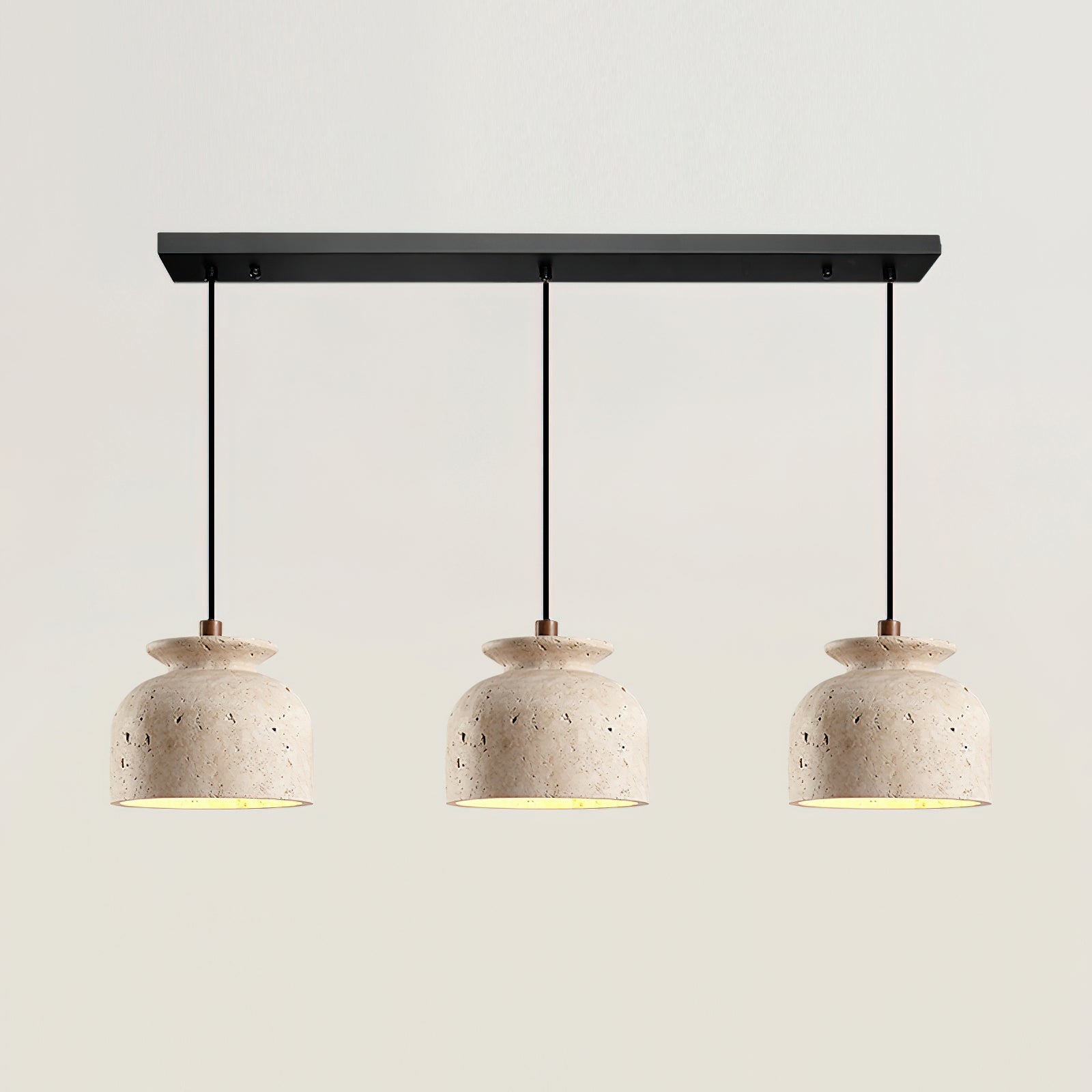 Bellaro Wabi-Sabi Travertine Pendant Light