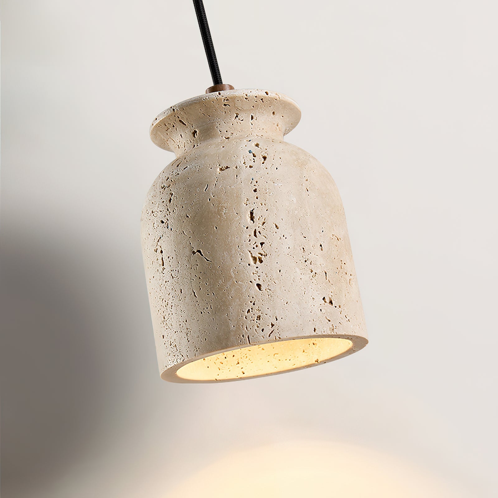 Bellaro Wabi-Sabi Travertine Pendant Light