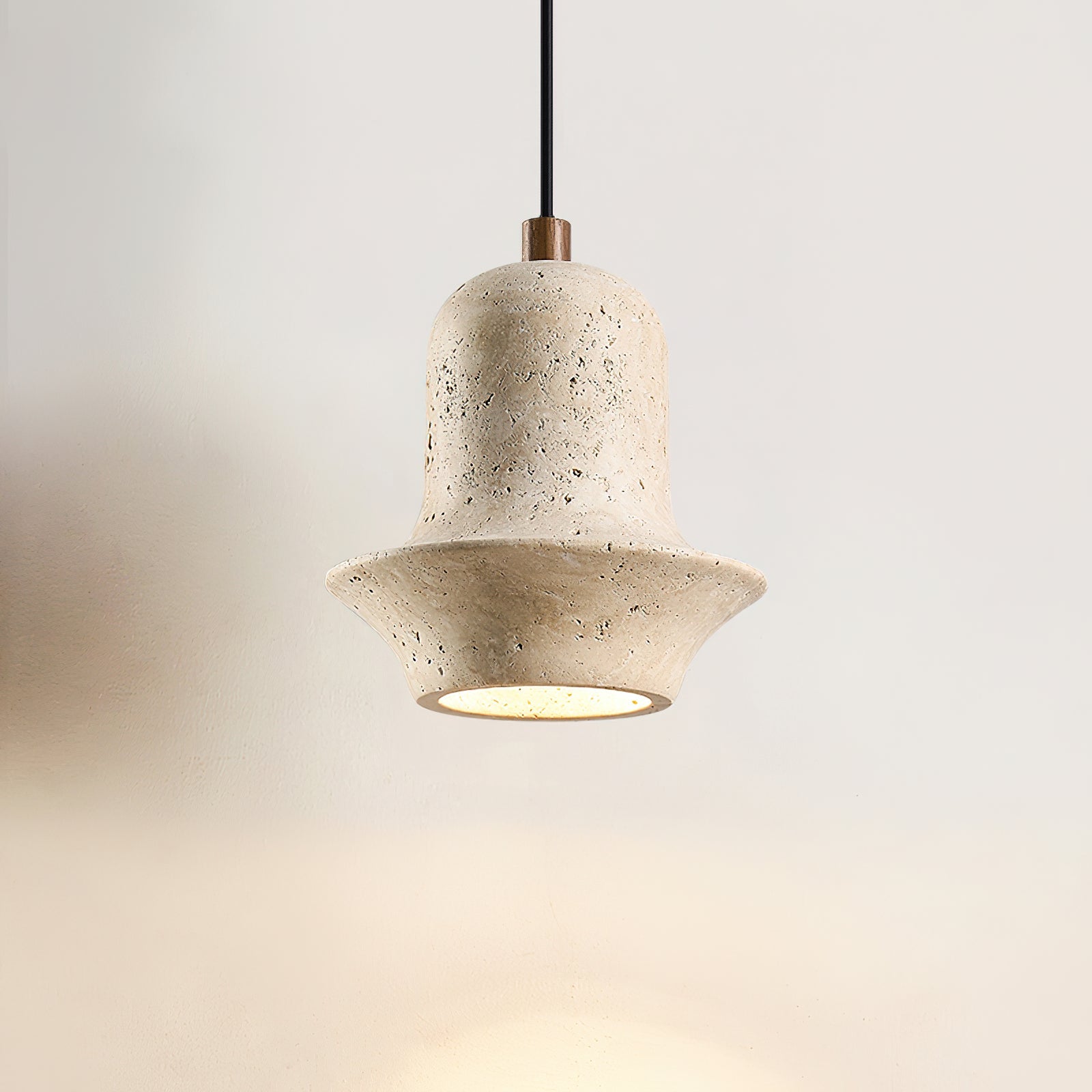 Bellaro Wabi-Sabi Travertine Pendant Light