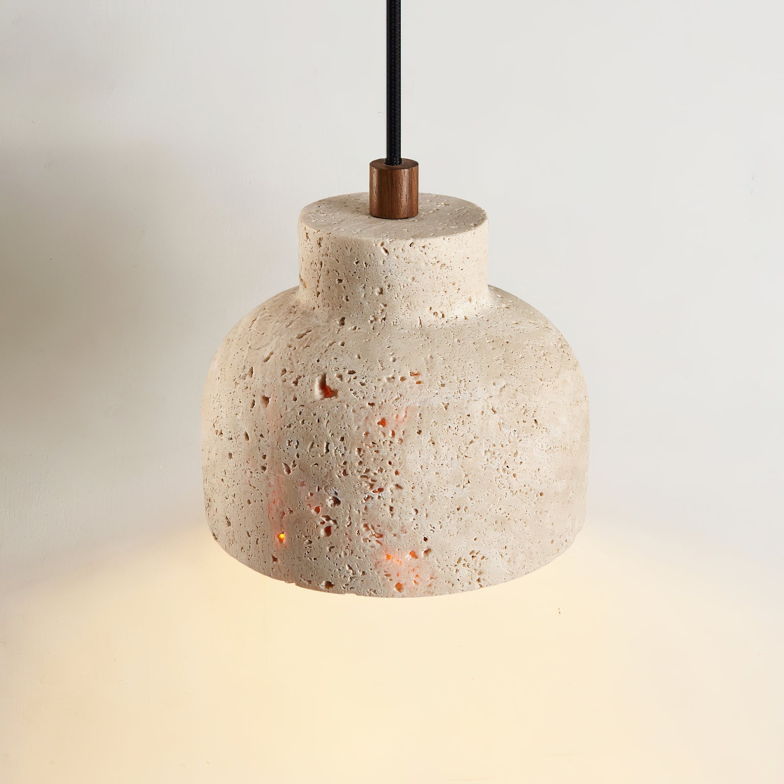 Bellaro Wabi-Sabi Travertine Pendant Light