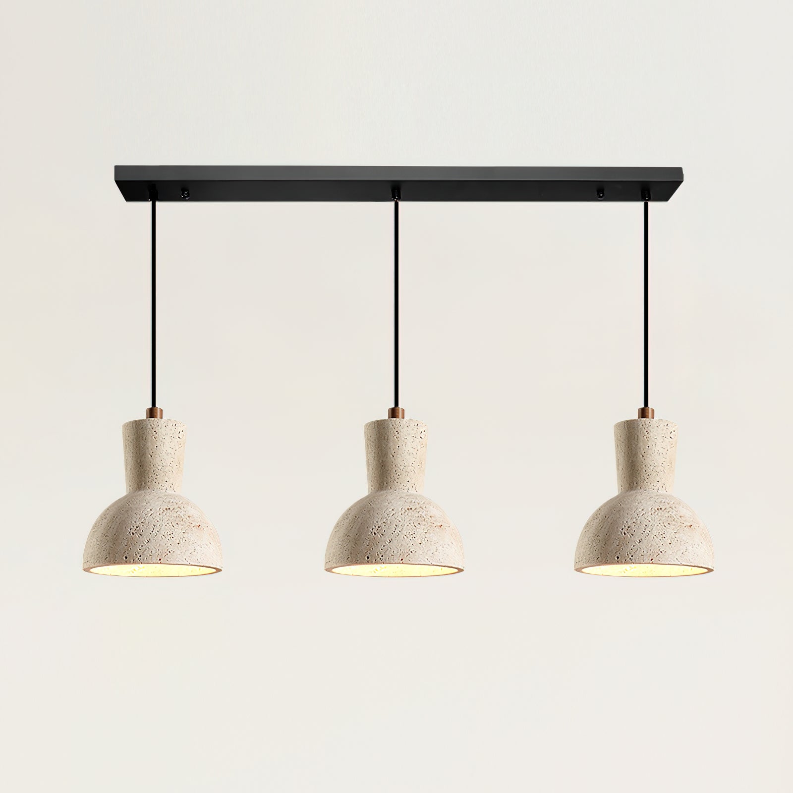 Bellaro Wabi-Sabi Travertine Pendant Light