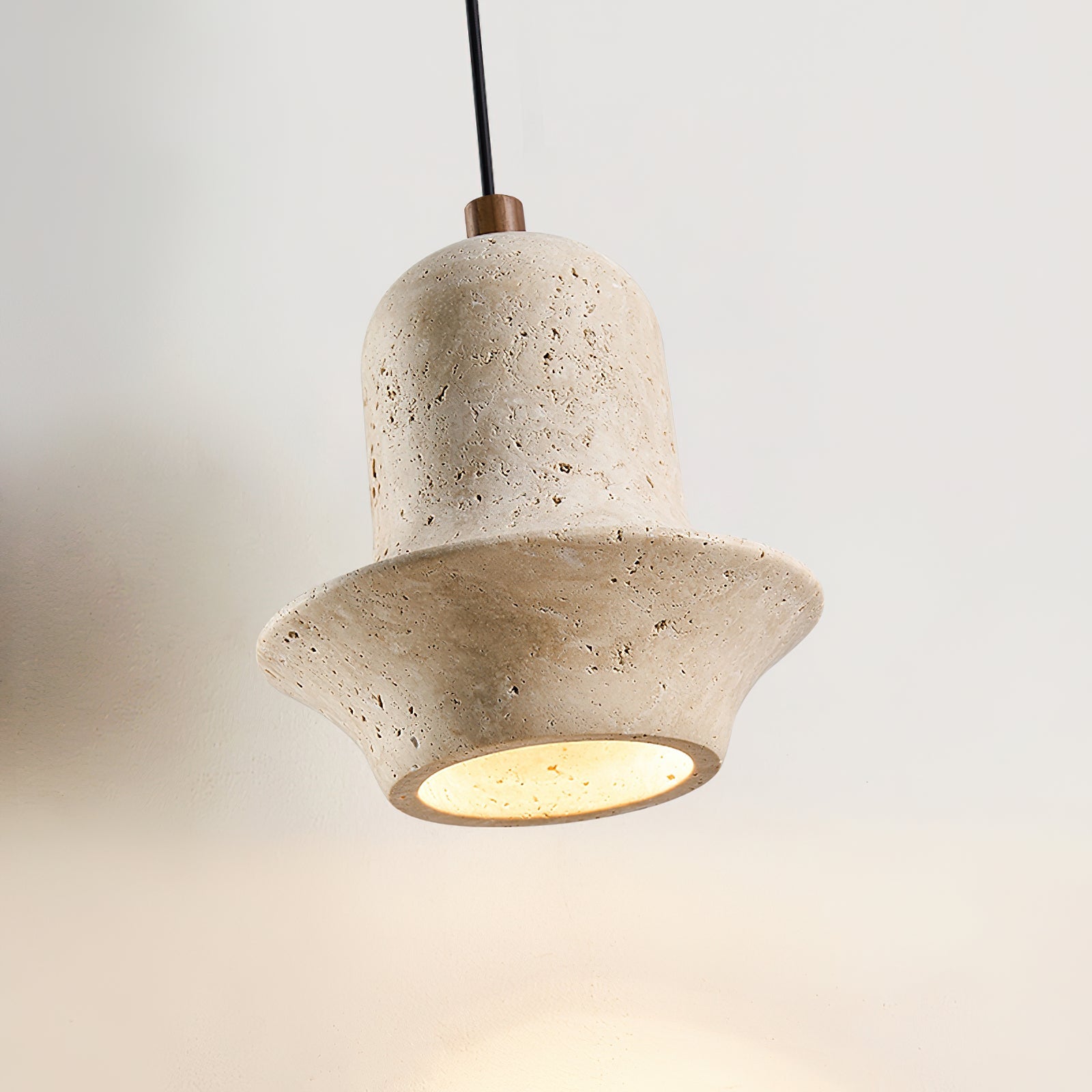 Bellaro Wabi-Sabi Travertine Pendant Light