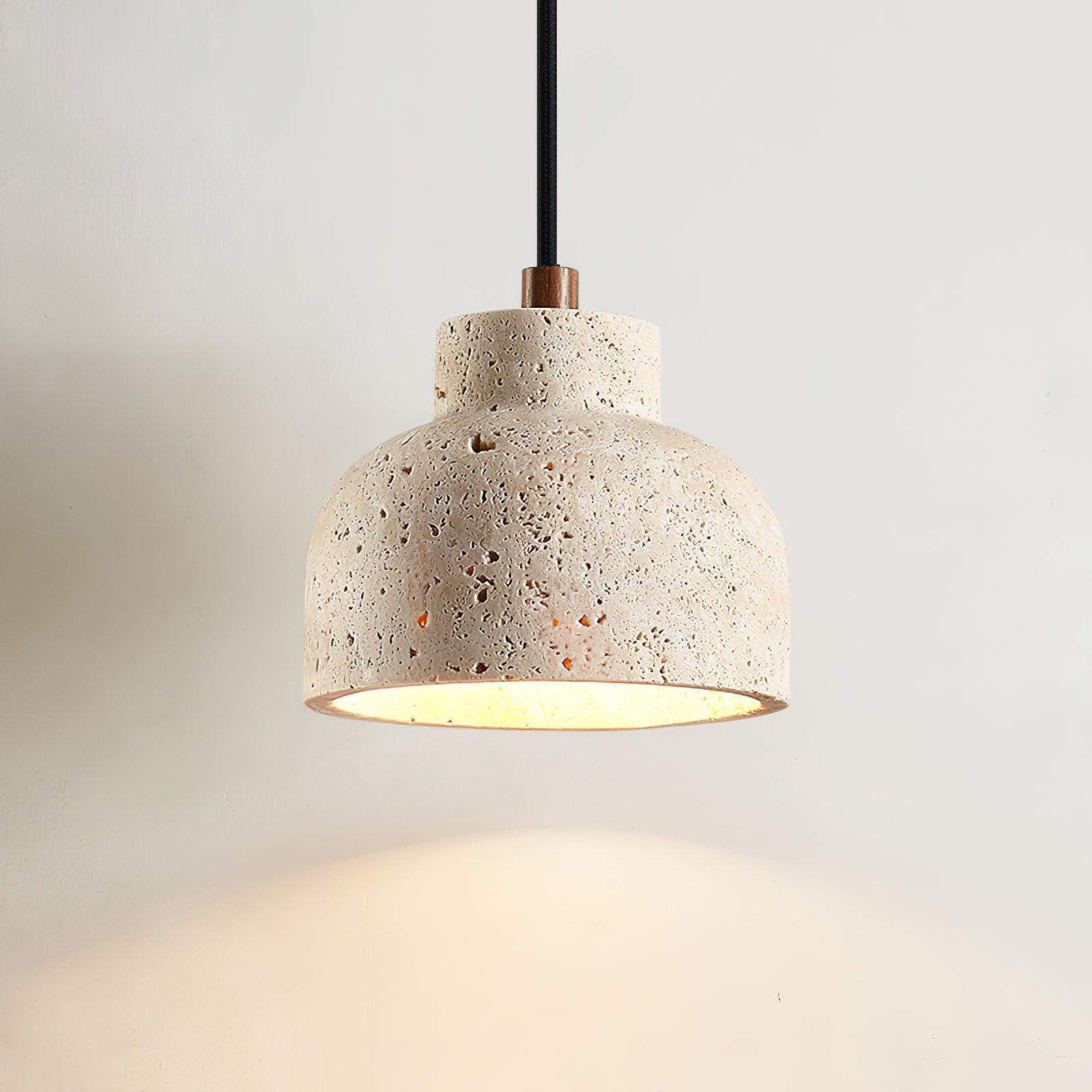 Bellaro Wabi-Sabi Travertine Pendant Light