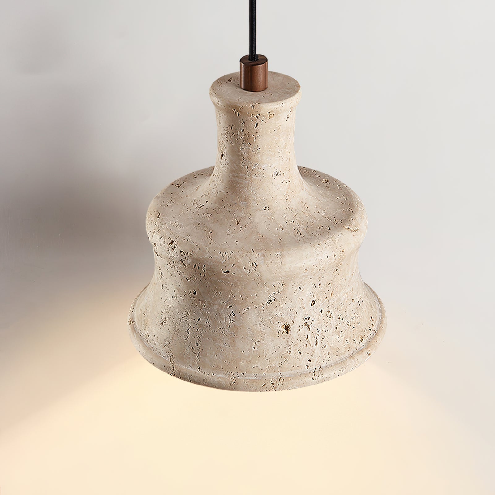 Bellaro Wabi-Sabi Travertine Pendant Light