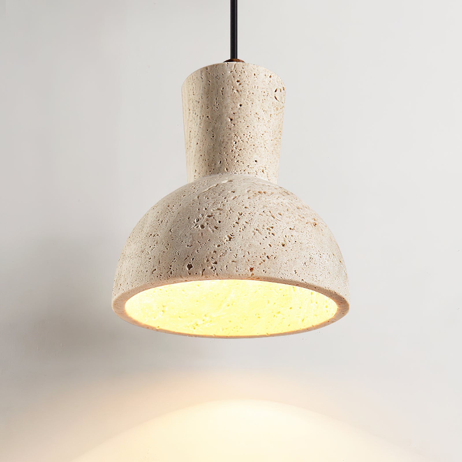 Bellaro Wabi-Sabi Travertine Pendant Light