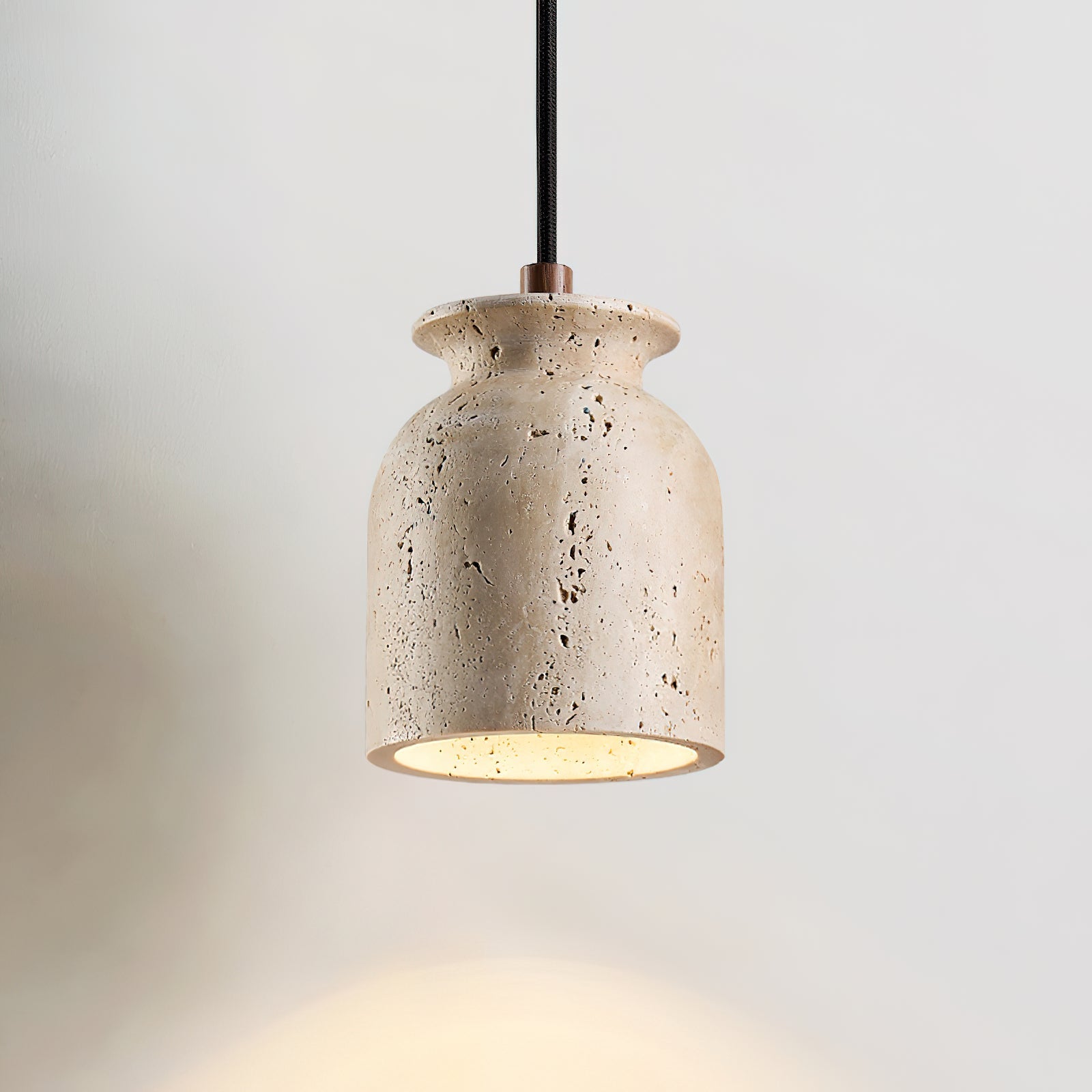 Bellaro Wabi-Sabi Travertine Pendant Light