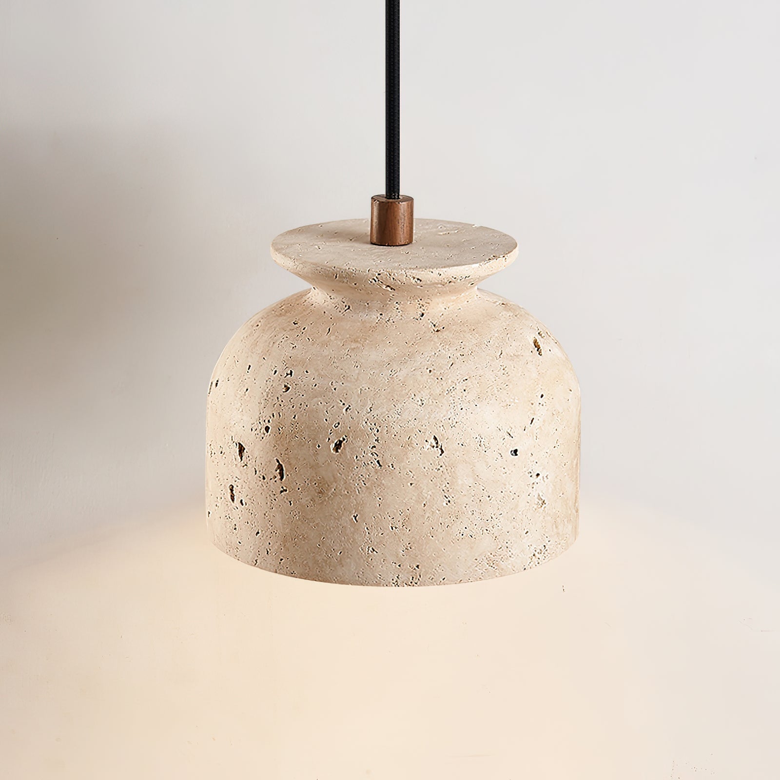 Bellaro Wabi-Sabi Travertine Pendant Light