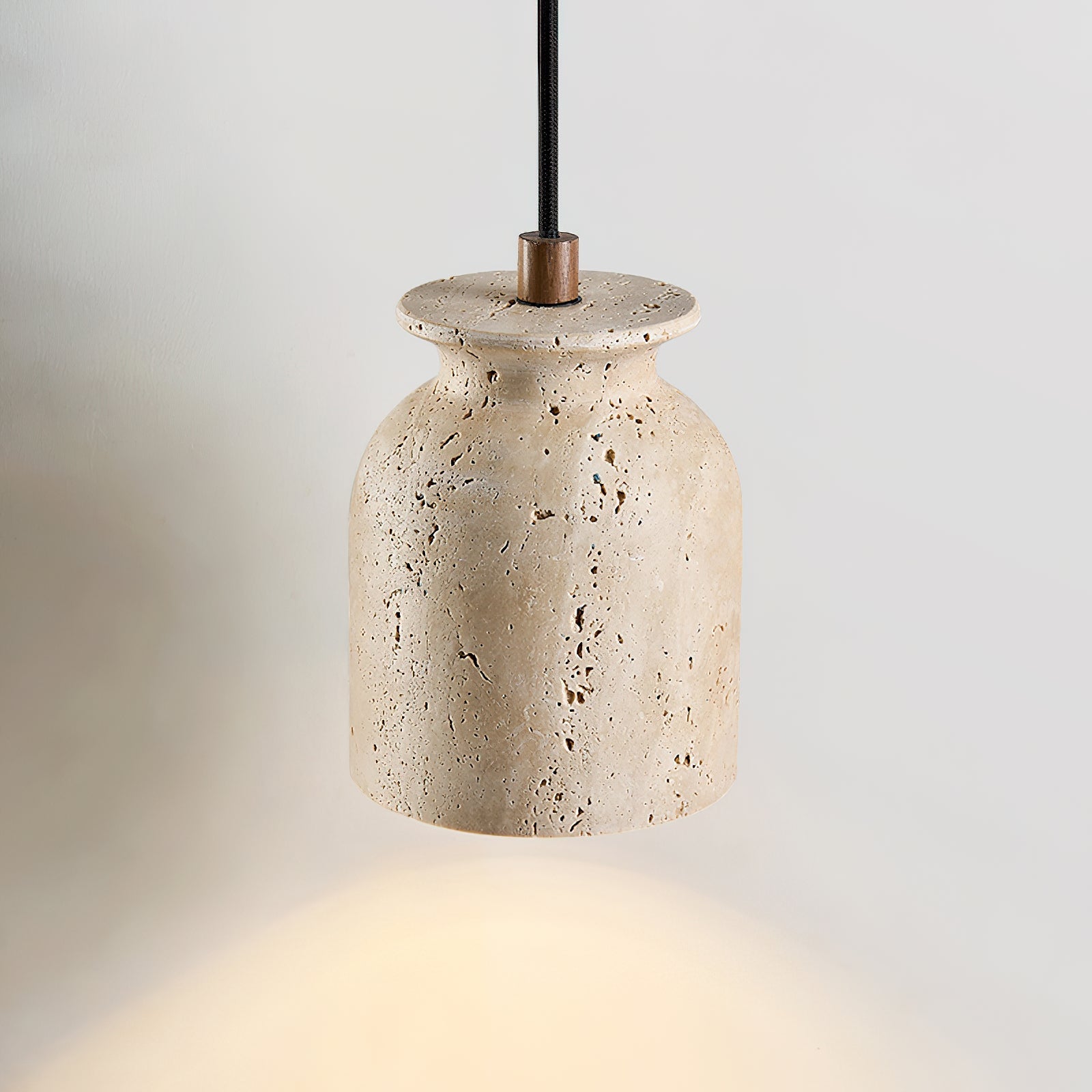 Bellaro Wabi-Sabi Travertine Pendant Light