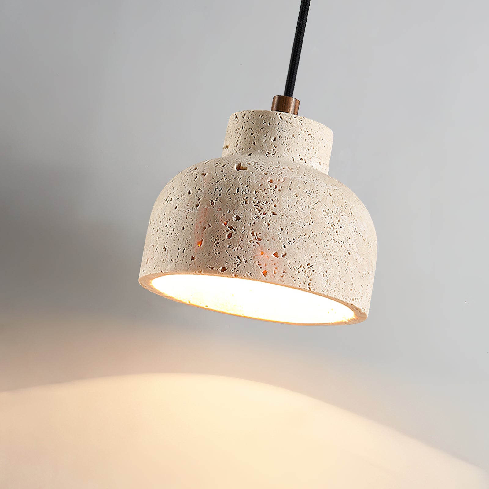 Bellaro Wabi-Sabi Travertine Pendant Light