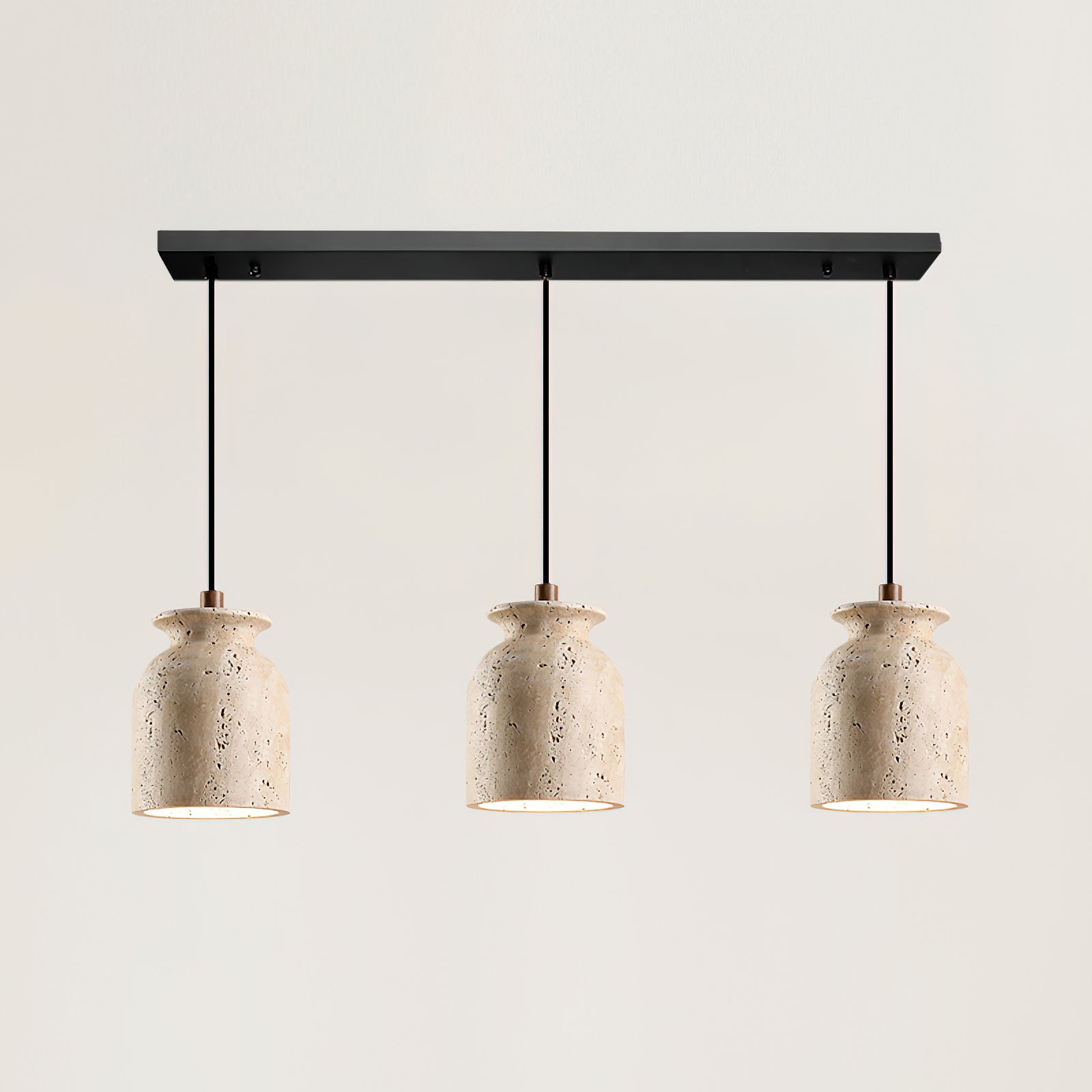 Bellaro Wabi-Sabi Travertine Pendant Light