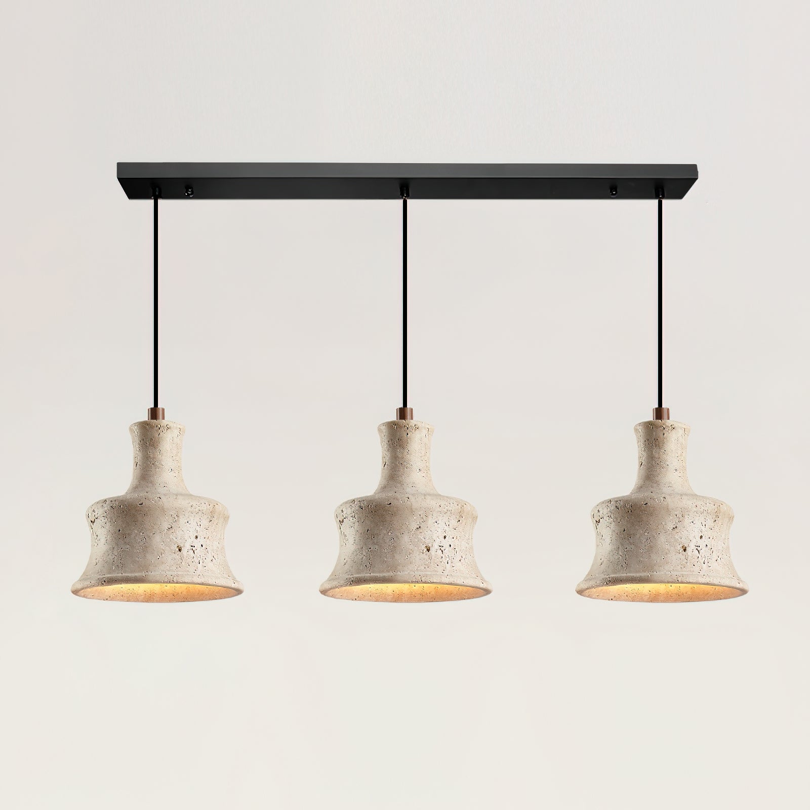 Bellaro Wabi-Sabi Travertine Pendant Light