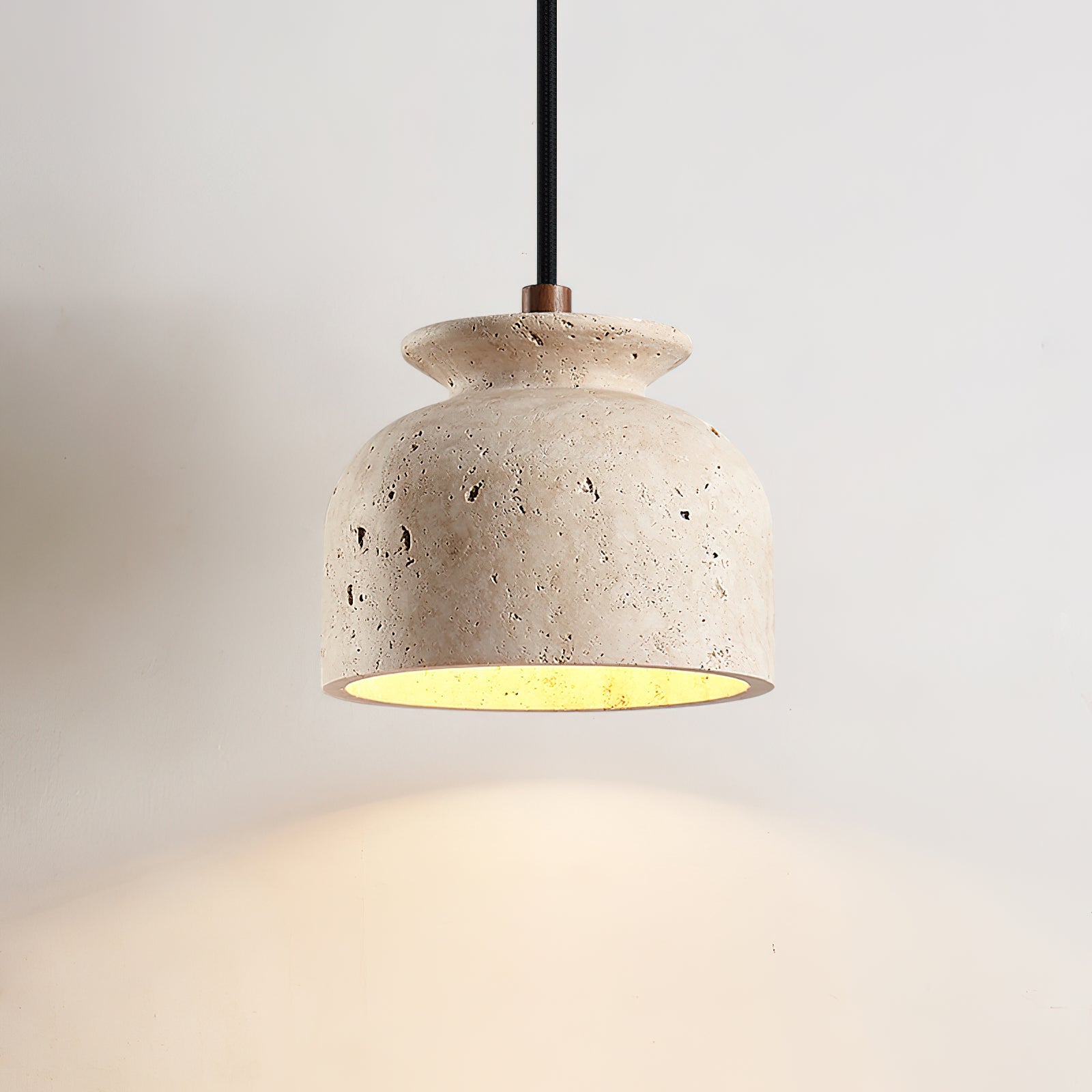 Bellaro Wabi-Sabi Travertine Pendant Light
