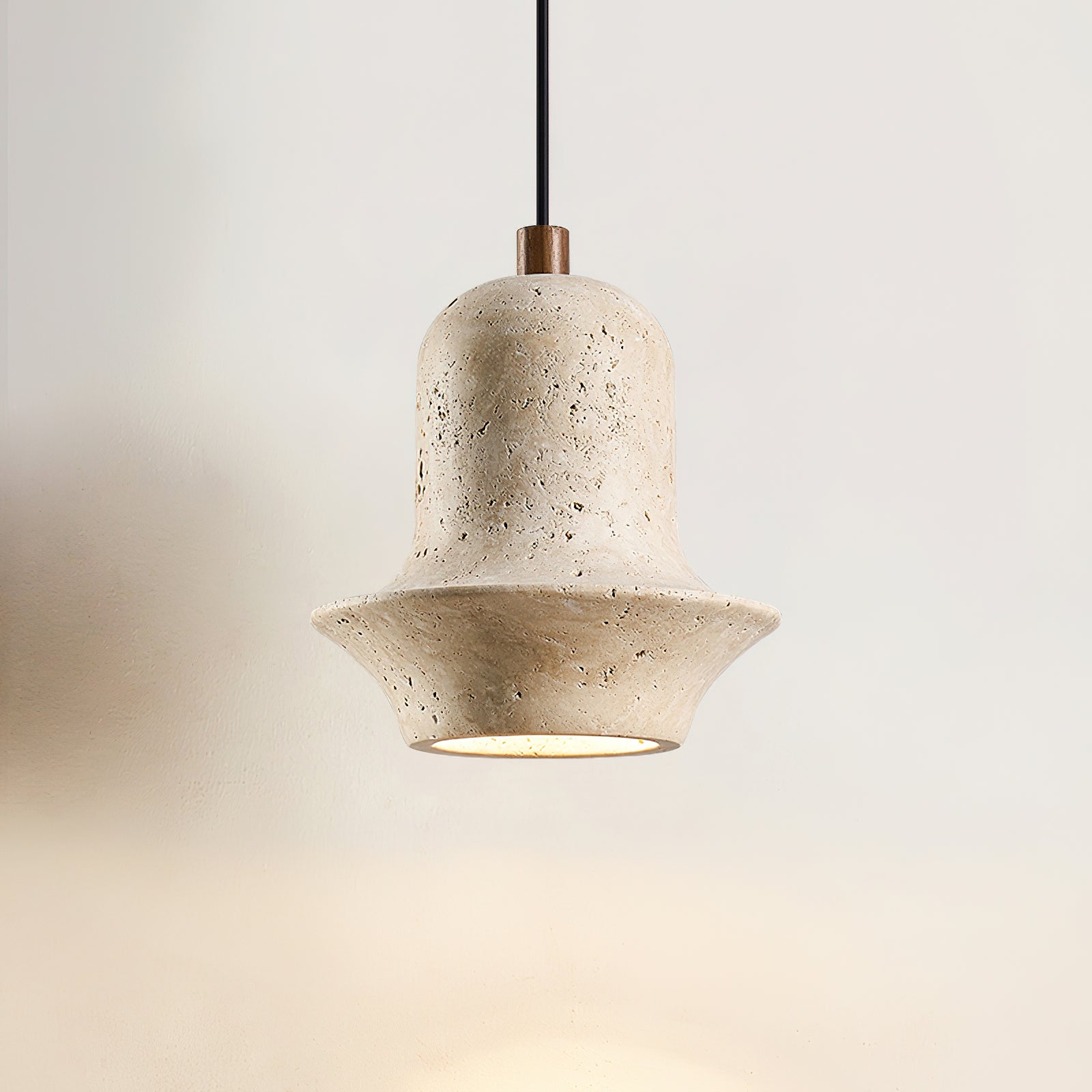 Bellaro Wabi-Sabi Travertine Pendant Light
