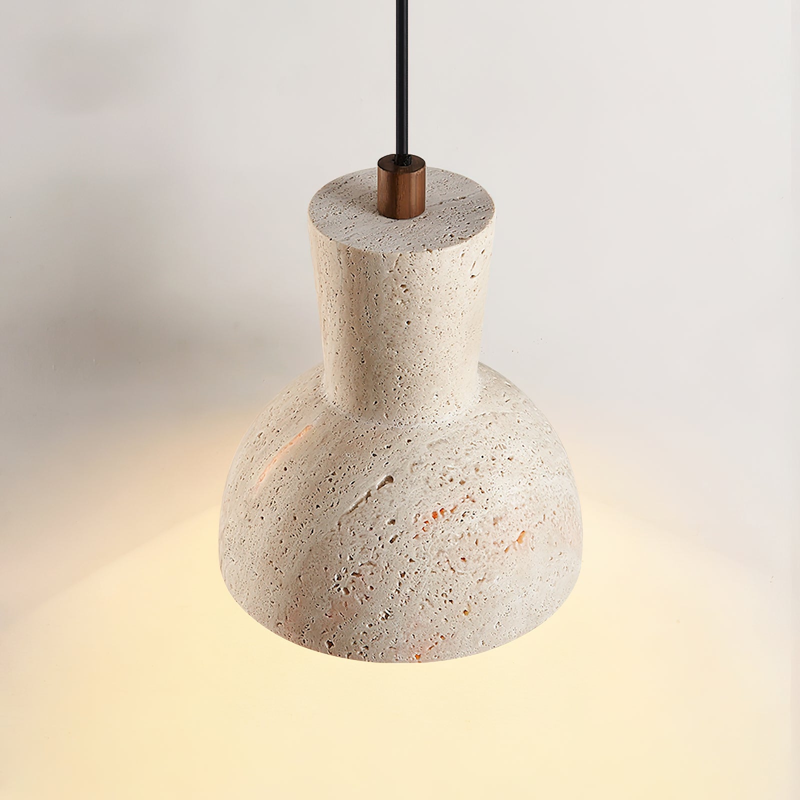 Bellaro Wabi-Sabi Travertine Pendant Light