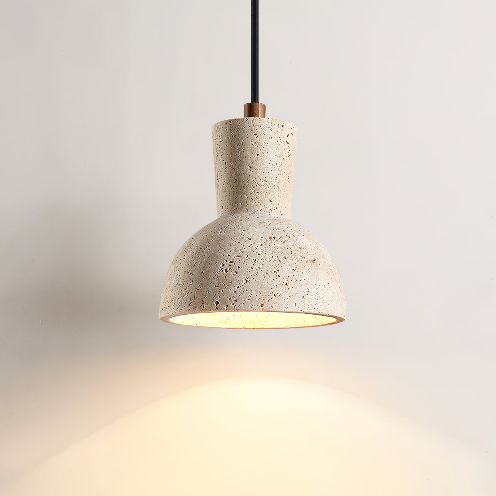 Bellaro Wabi-Sabi Travertine Pendant Light