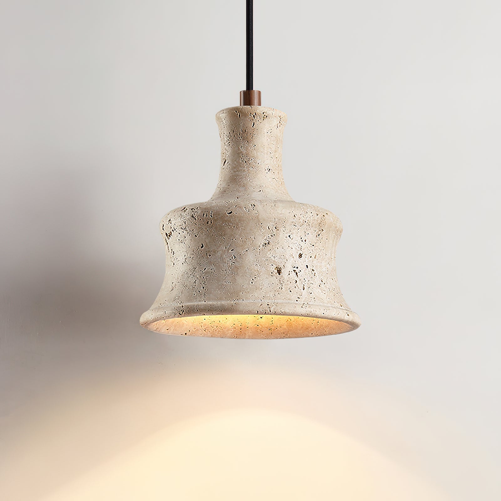 Bellaro Wabi-Sabi Travertine Pendant Light