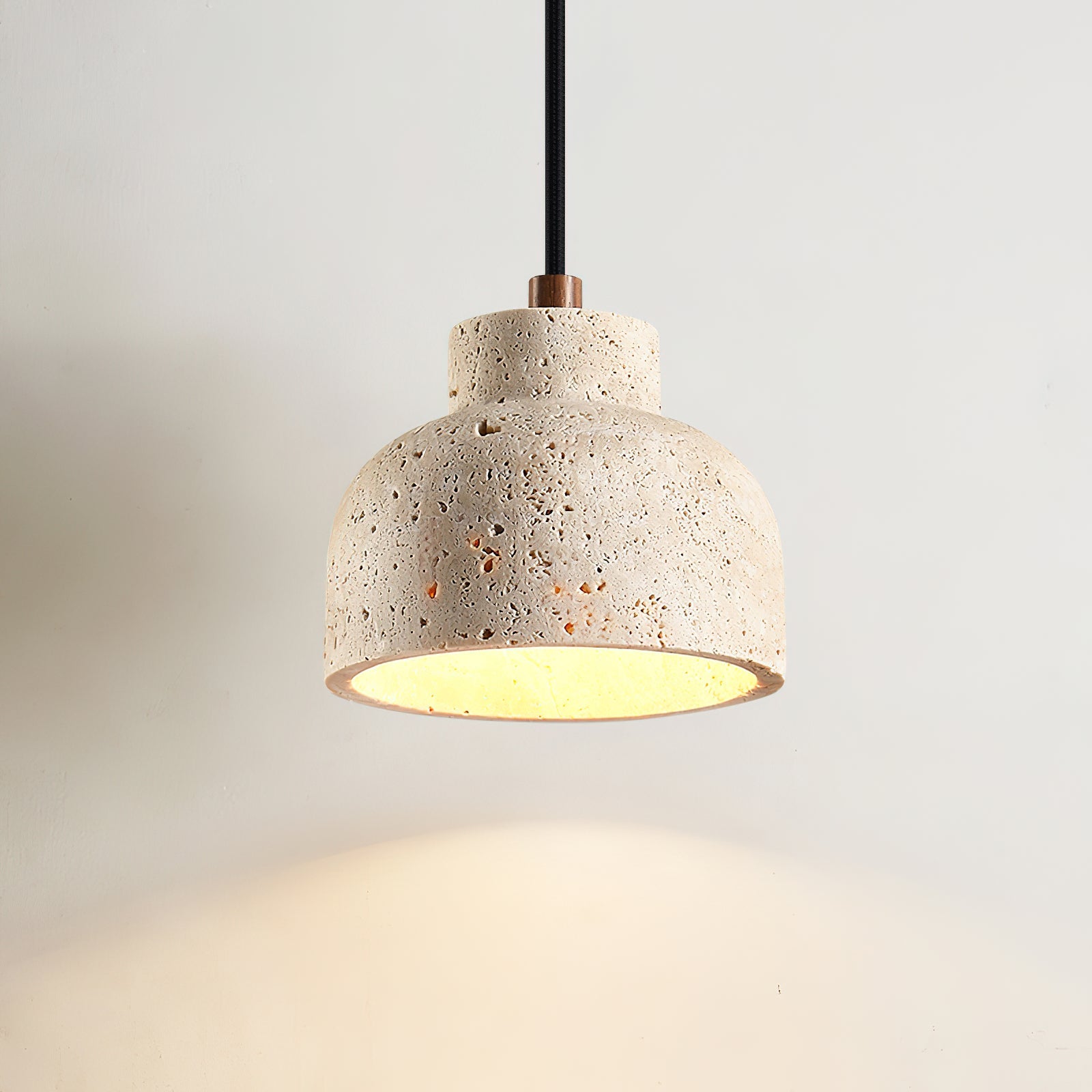 Bellaro Wabi-Sabi Travertine Pendant Light