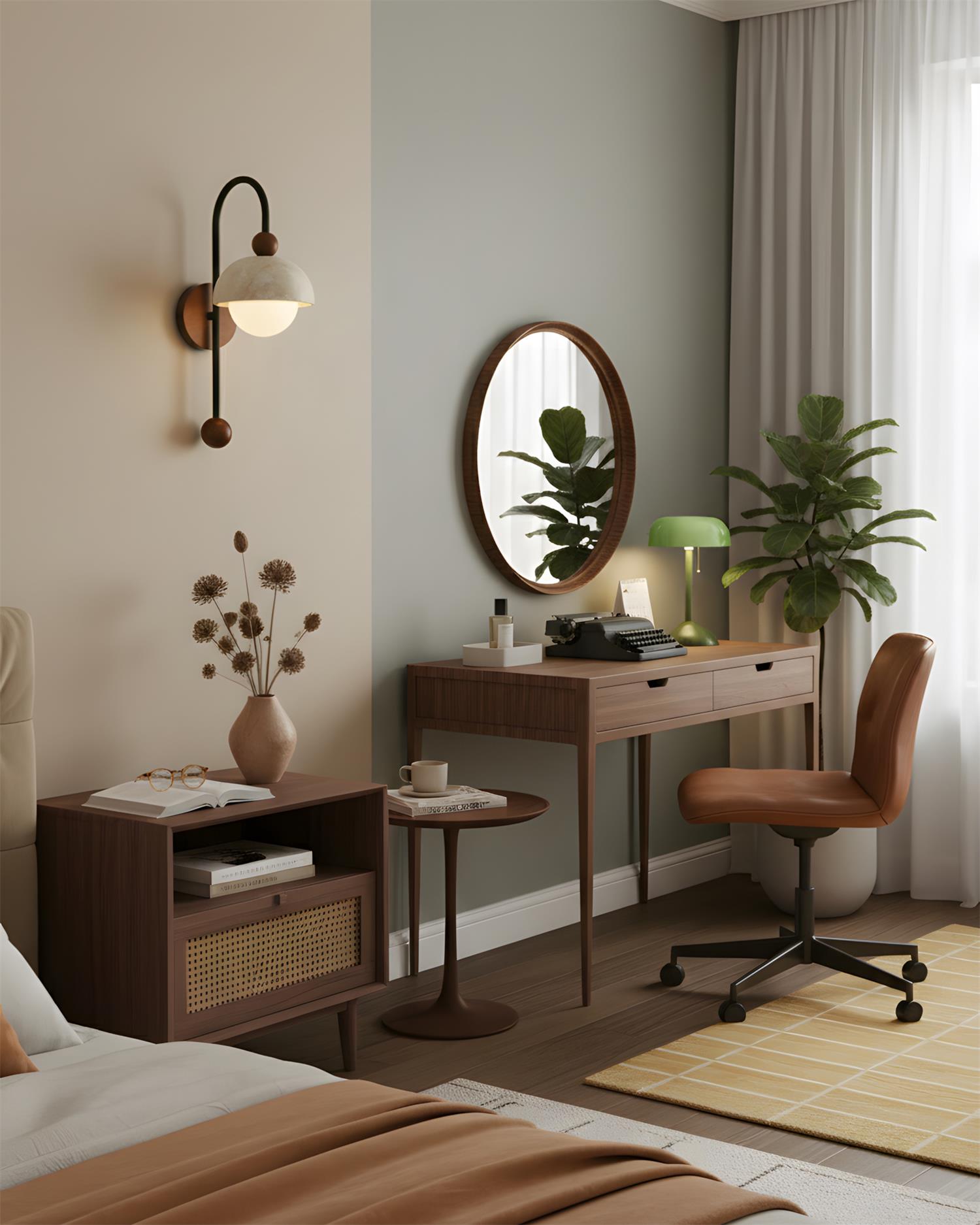 Bellaro Scandinavian Wood Wall Light