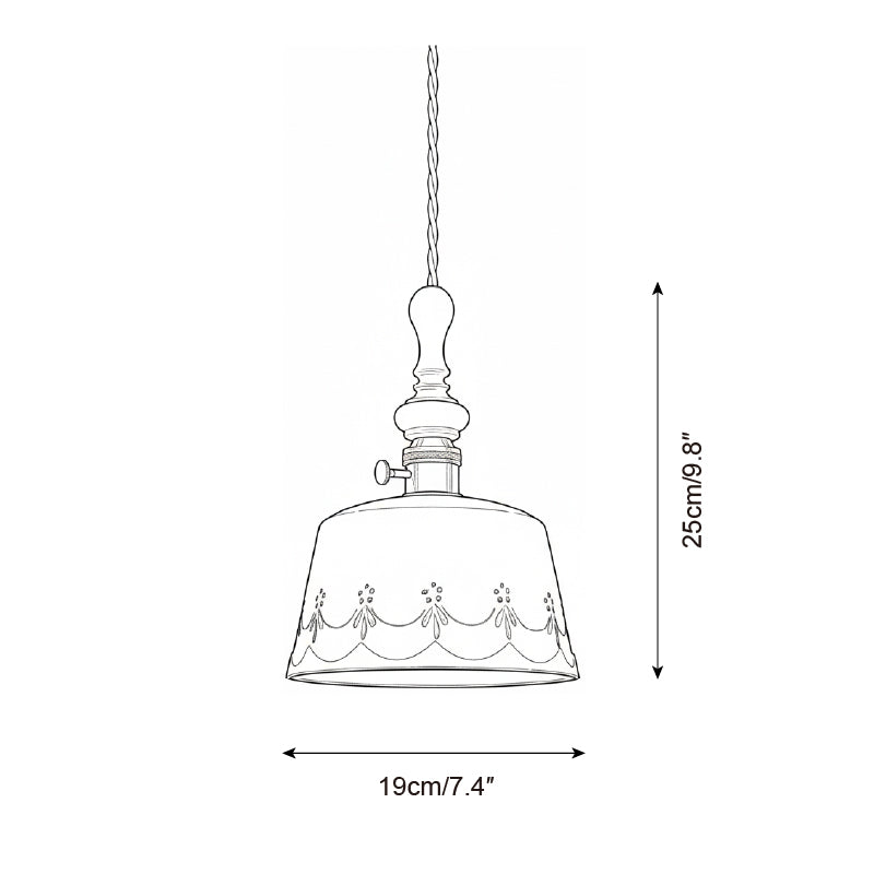 Carillon Vintage Ceramic Pendant Lamp