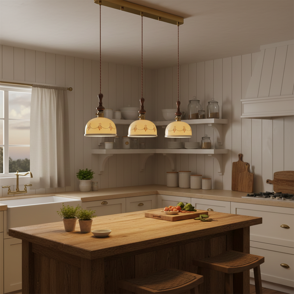 Carillon Vintage Ceramic Pendant Lamp