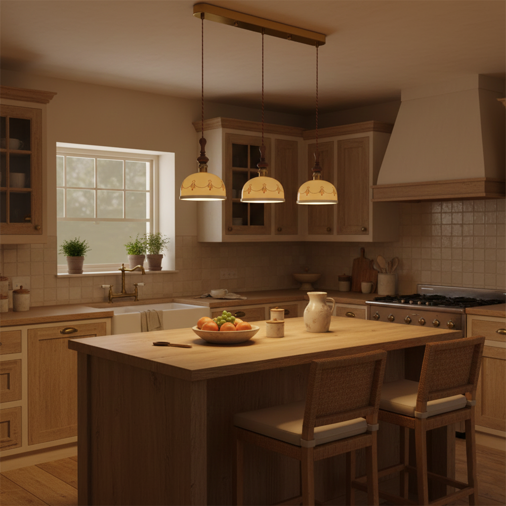 Carillon Vintage Ceramic Pendant Lamp