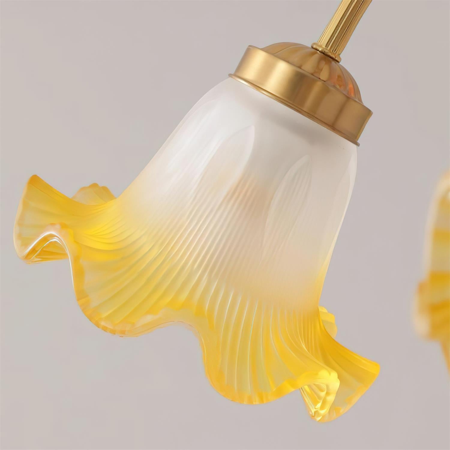 Belle Natural Glass Garden Chandelier