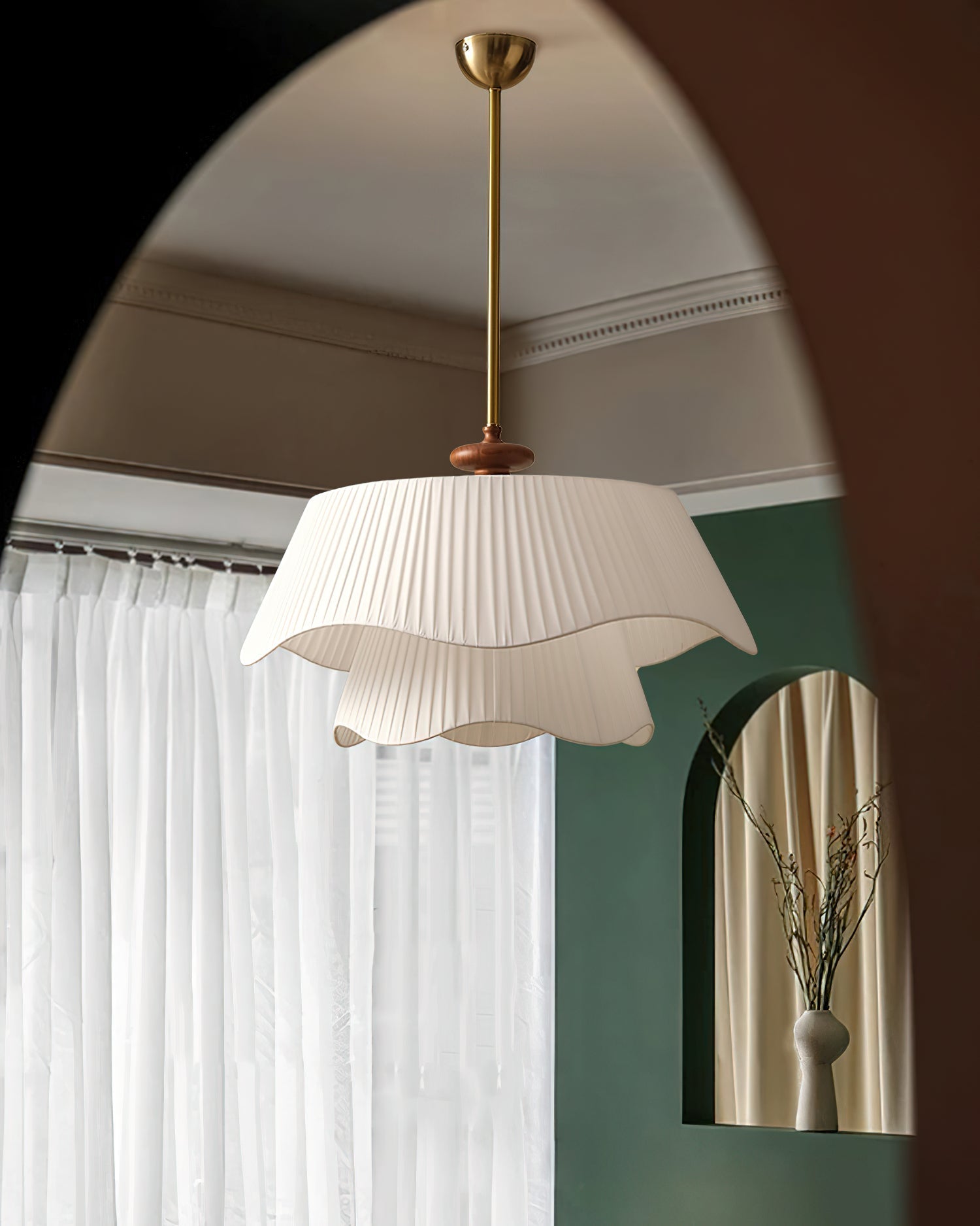 Aphais Premium Elegance Wood Metal Pendant Lamp - Blowlighting