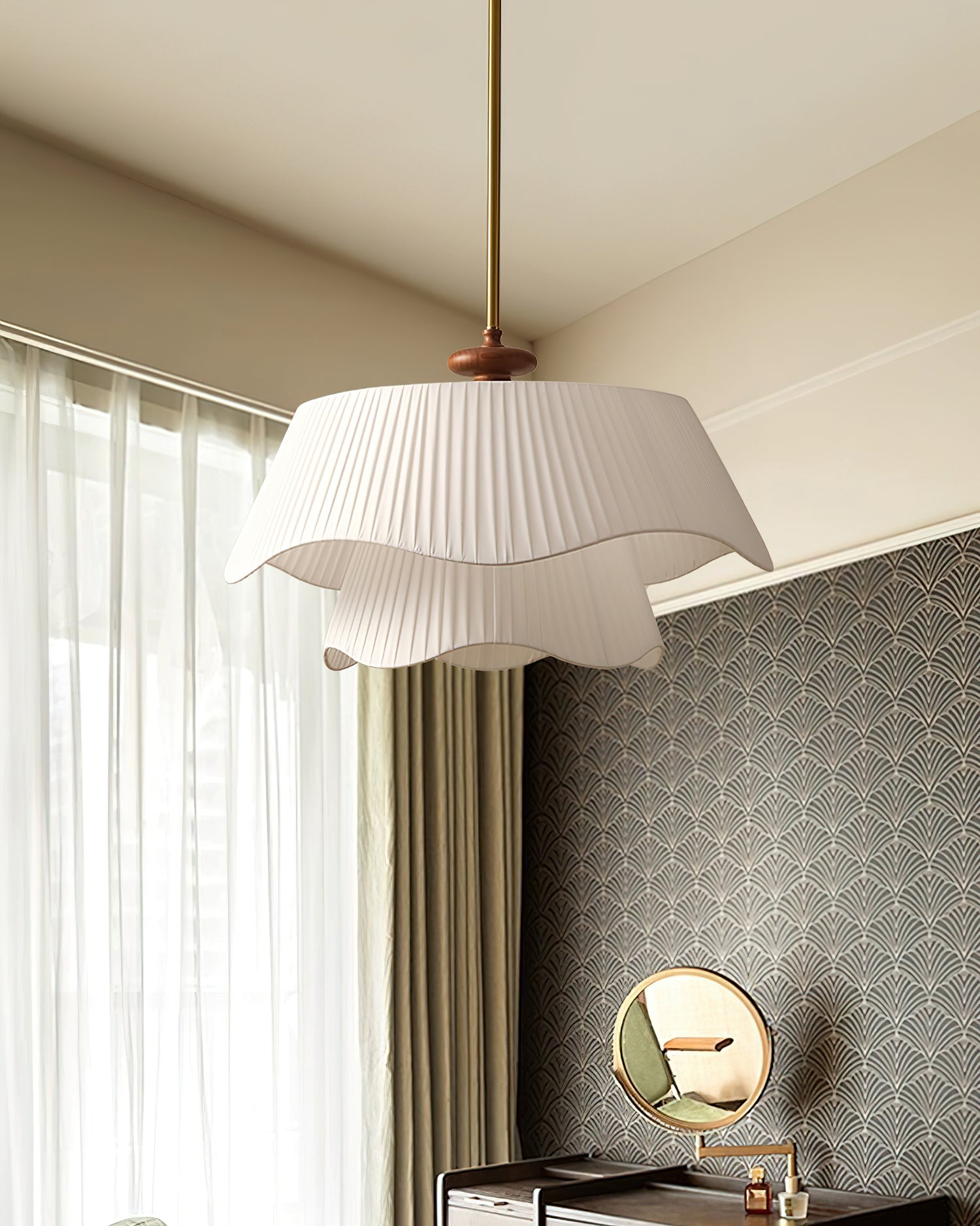 Aphais Premium Elegance Wood Metal Pendant Lamp - Blowlighting