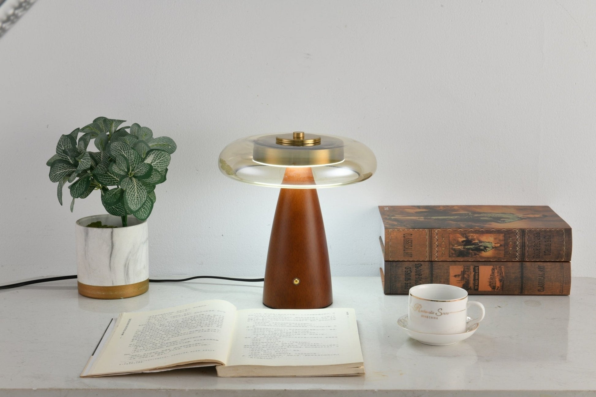 Mushroom Retro Glass Table Lamp - Blowlighting