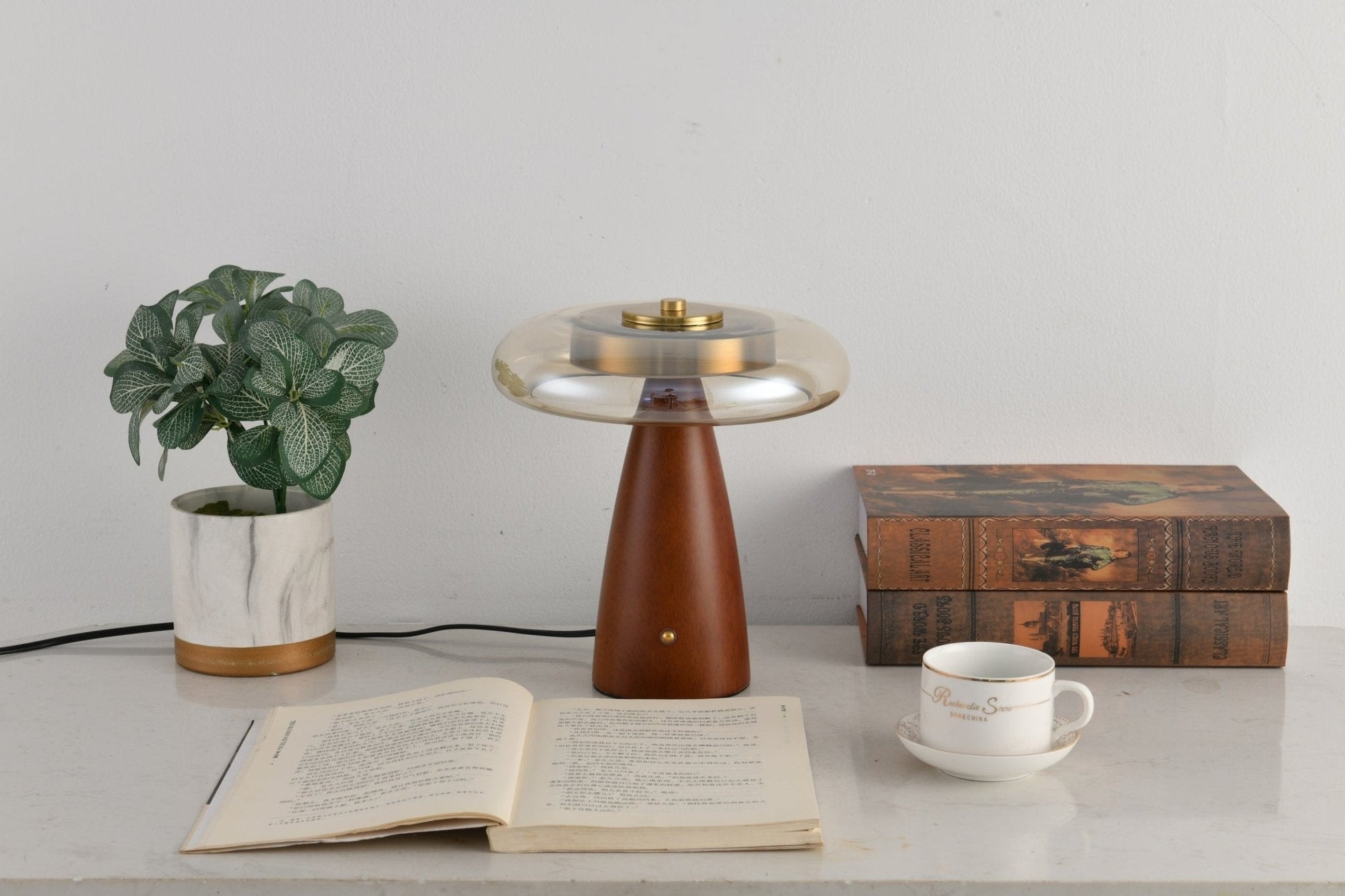Mushroom Retro Glass Table Lamp - Blowlighting