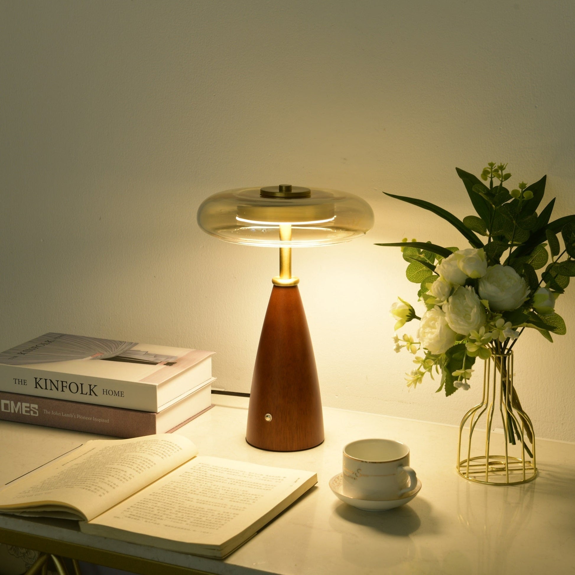 Mushroom Retro Glass Table Lamp - Blowlighting