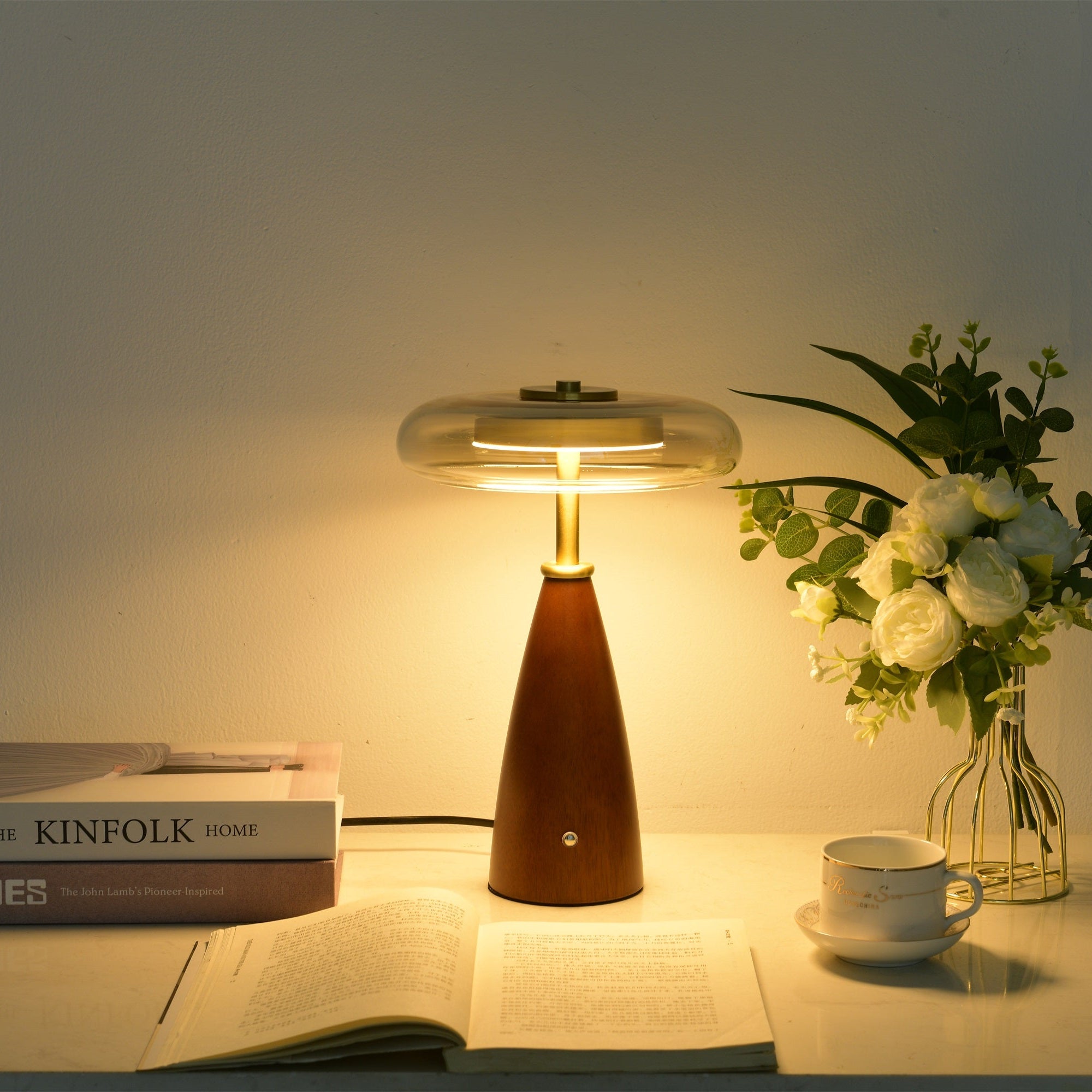 Mushroom Retro Glass Table Lamp - Blowlighting