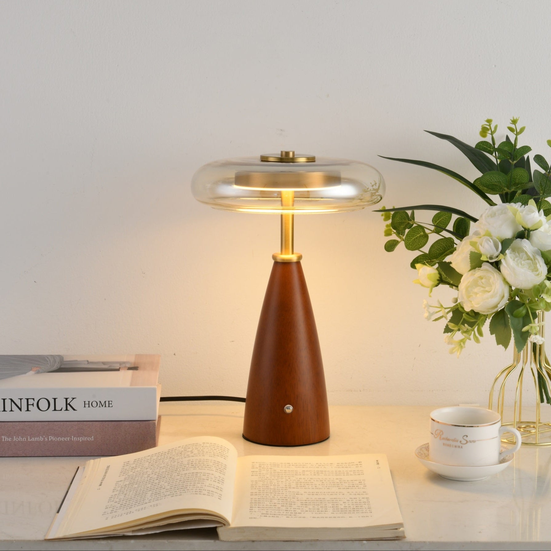 Mushroom Retro Glass Table Lamp - Blowlighting