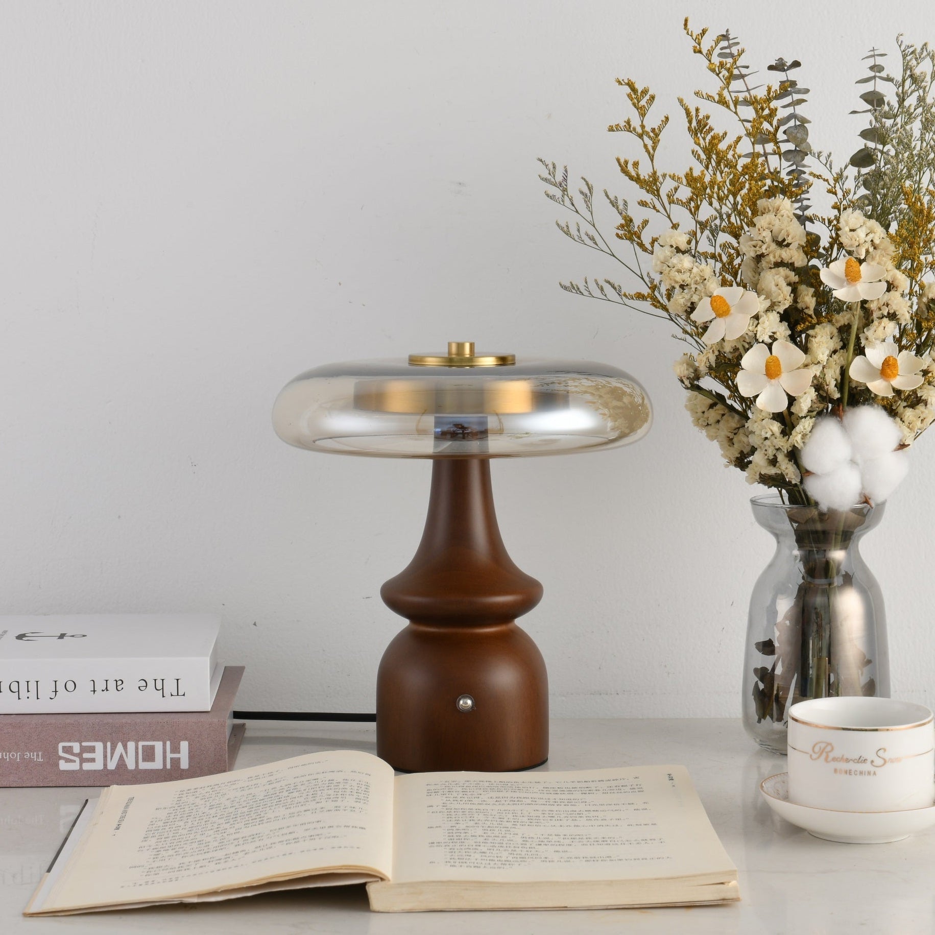 Mushroom Retro Glass Table Lamp - Blowlighting